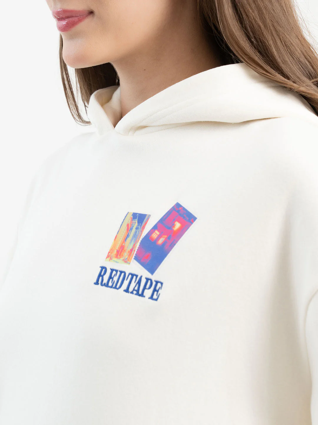 Off White Hoodie for Women - Image 5