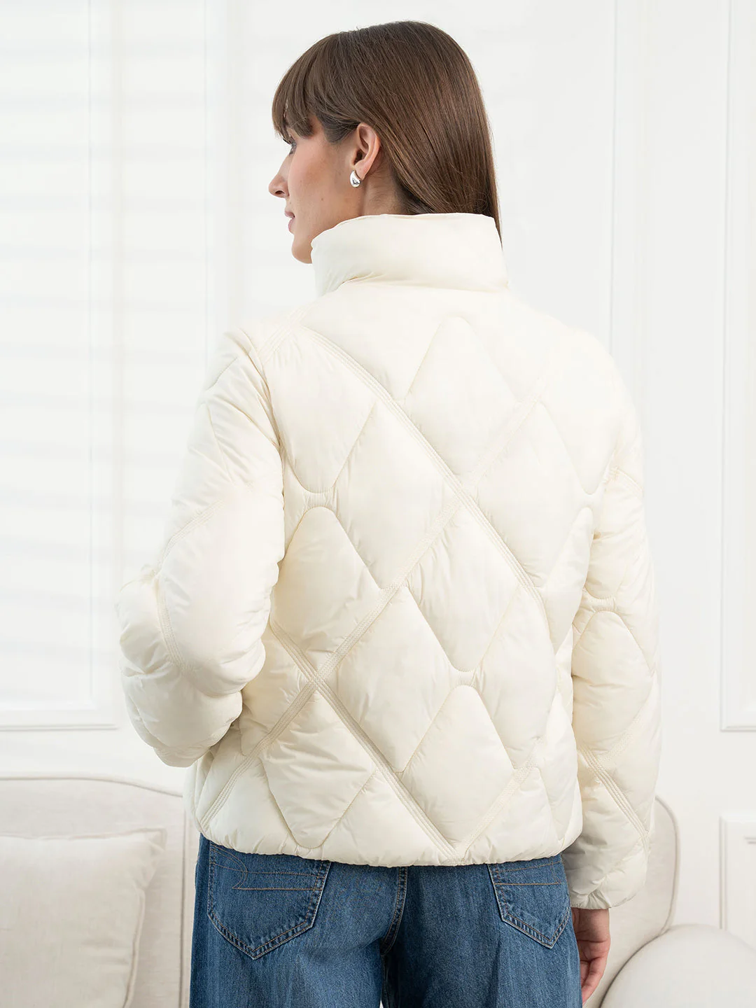 Off-White Padded Jacket for Women - Image 3