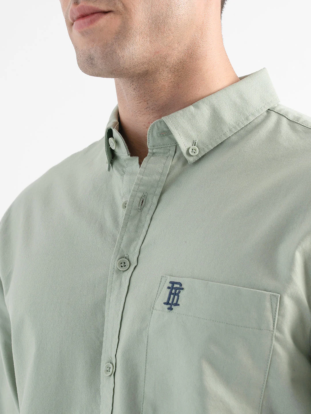 Olive Full Sleeve Shirt for Men - Image 4