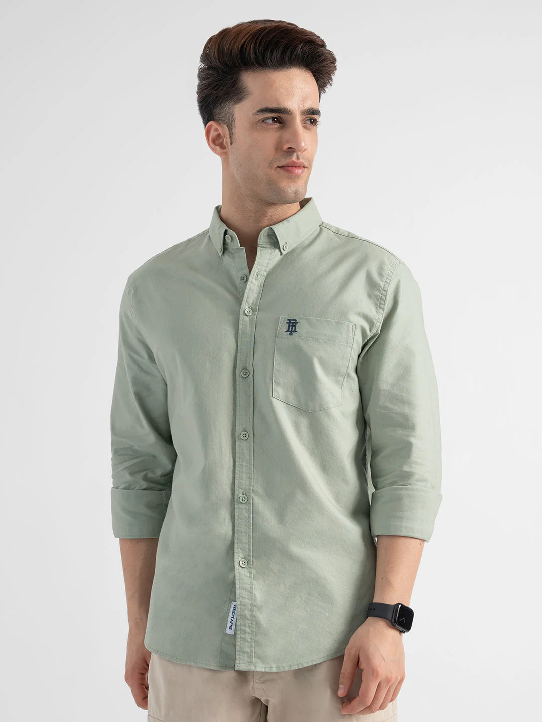 Olive Full Sleeve Shirt for Men - Image 6