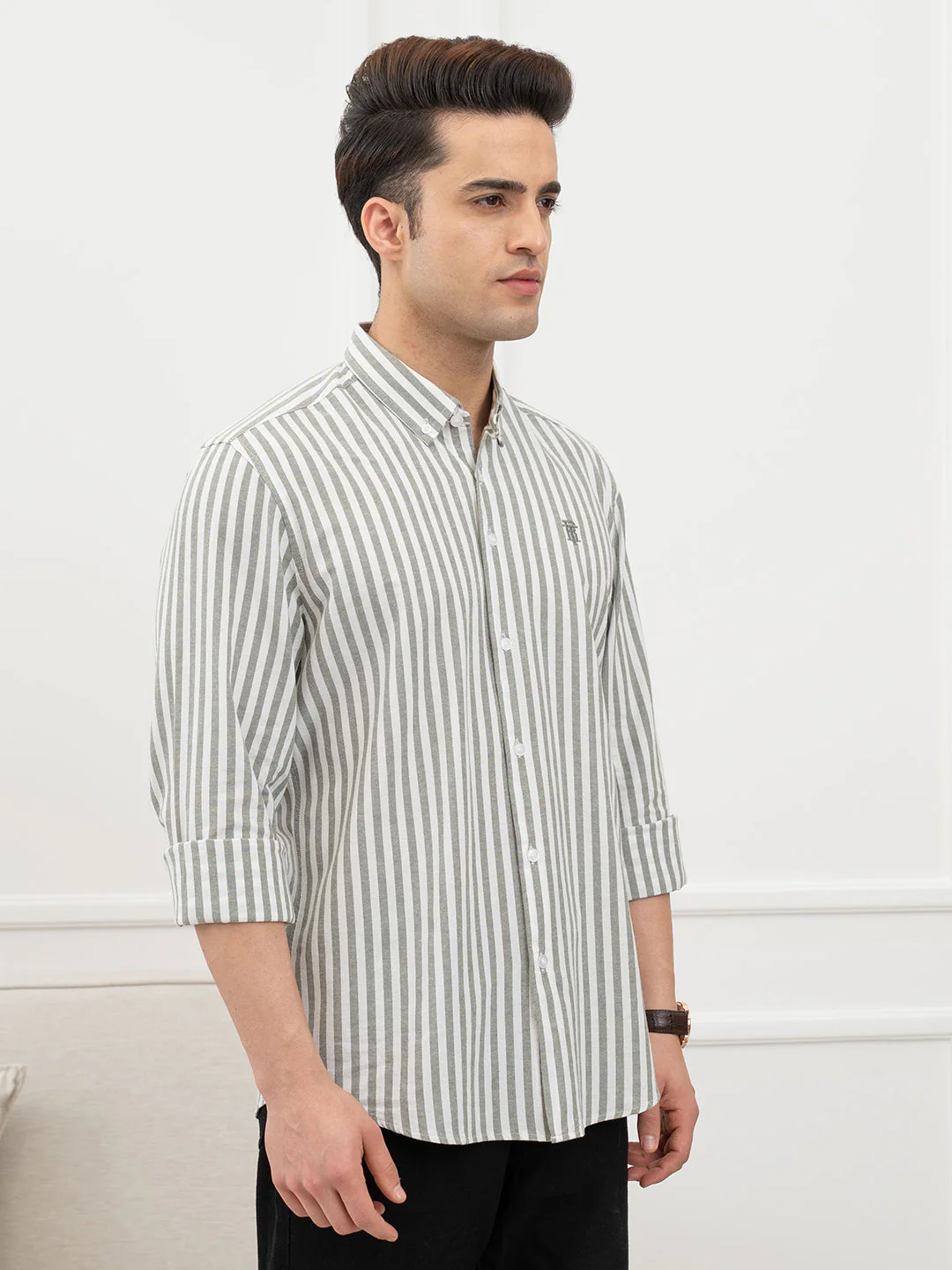 Olive Green Shirt for Men - Image 6