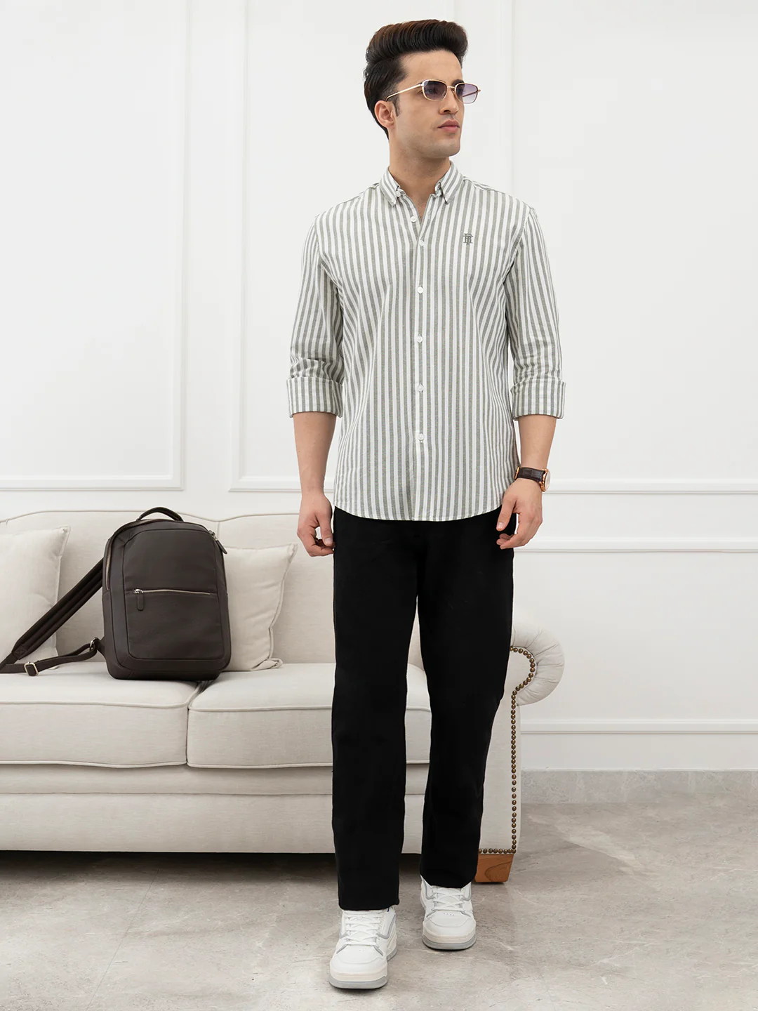 Olive Green Shirt for Men - Image 7