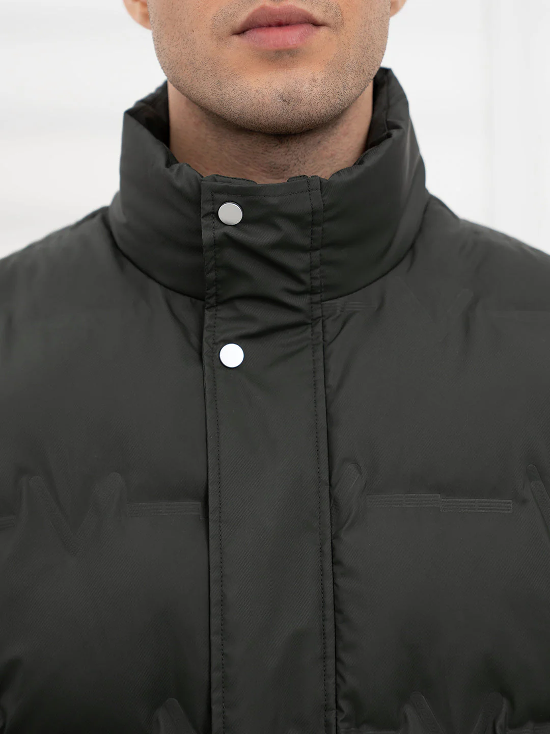 Olive Men's Heatseal Padded Jacket | All-Season Winter Protection - Image 5