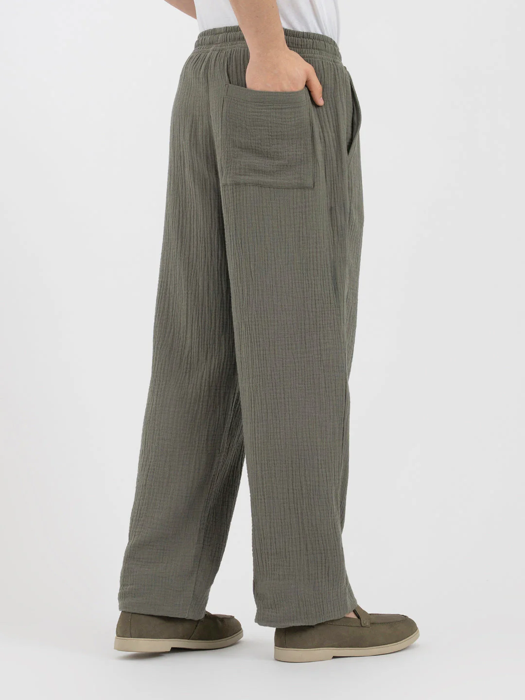 Olive Pants for Men - Image 3