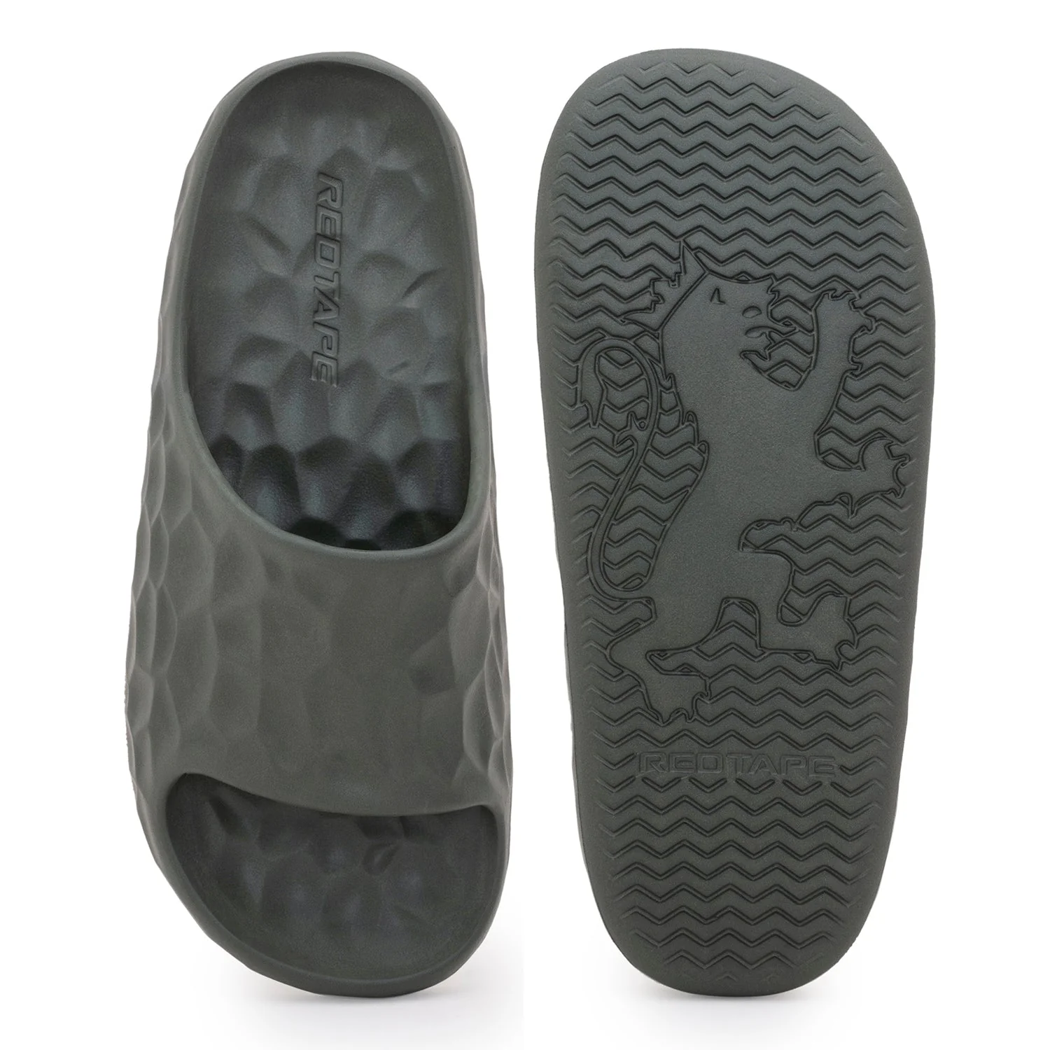 Olive Pool Sliders for Men - Image 5