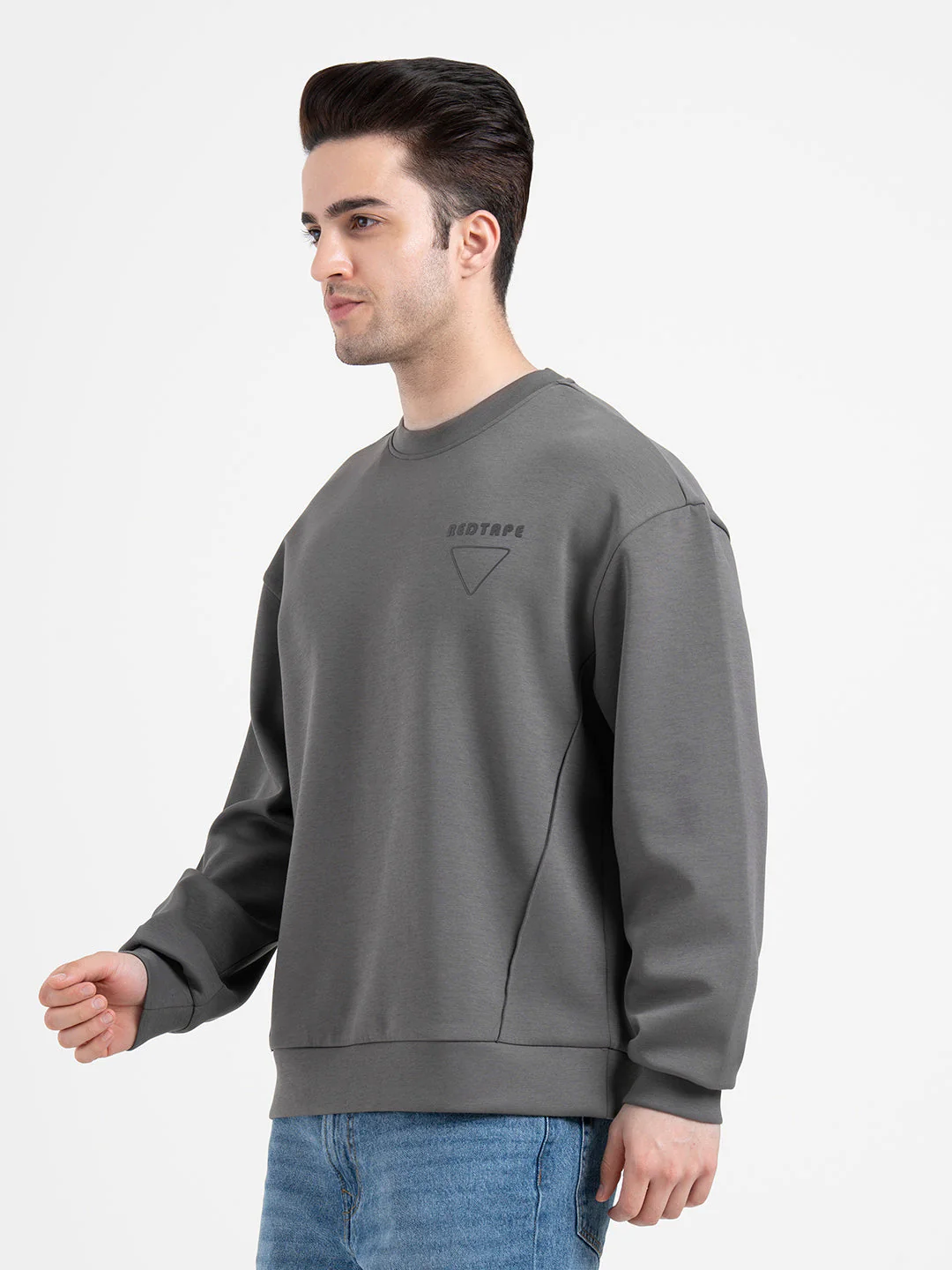 Olive Winter Sweatshirt for Men  | Winter-Ready Streetwear Comfort - Image 4