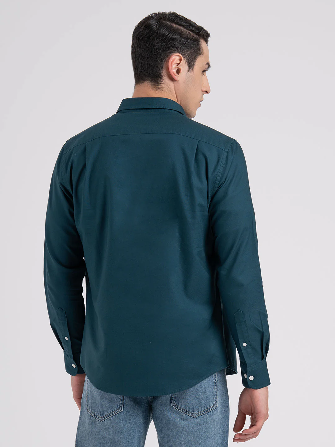 Oxford Solid Shirt for Men - Image 4
