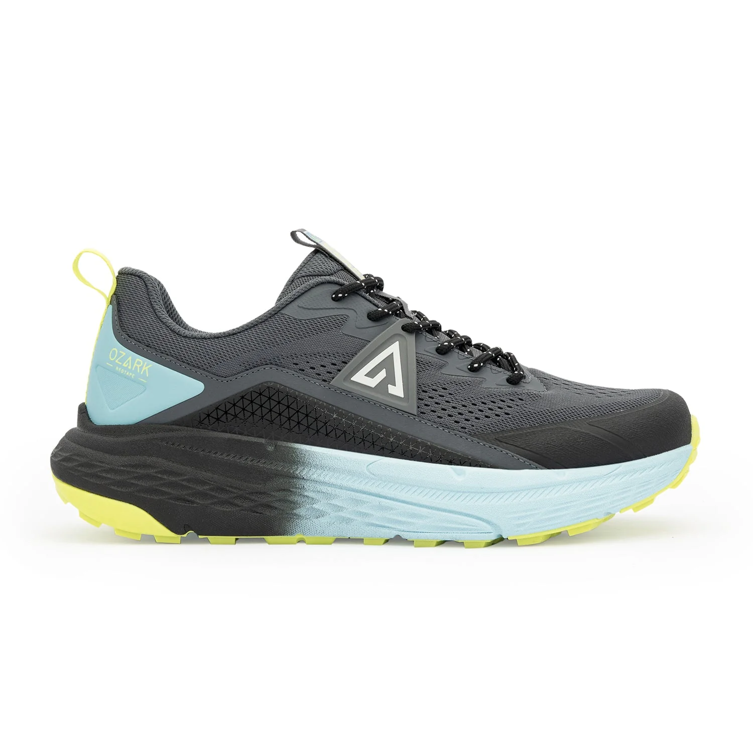 Black and Blue Trail Running Shoes for Men | Low-Cut Outdoor - Image 2