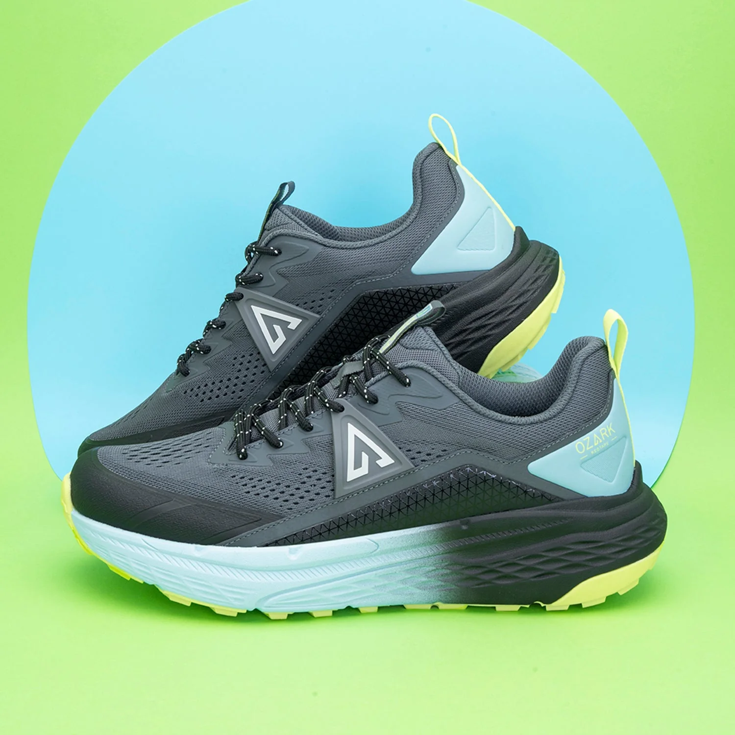 Black and Blue Trail Running Shoes for Men | Low-Cut Outdoor - Image 6