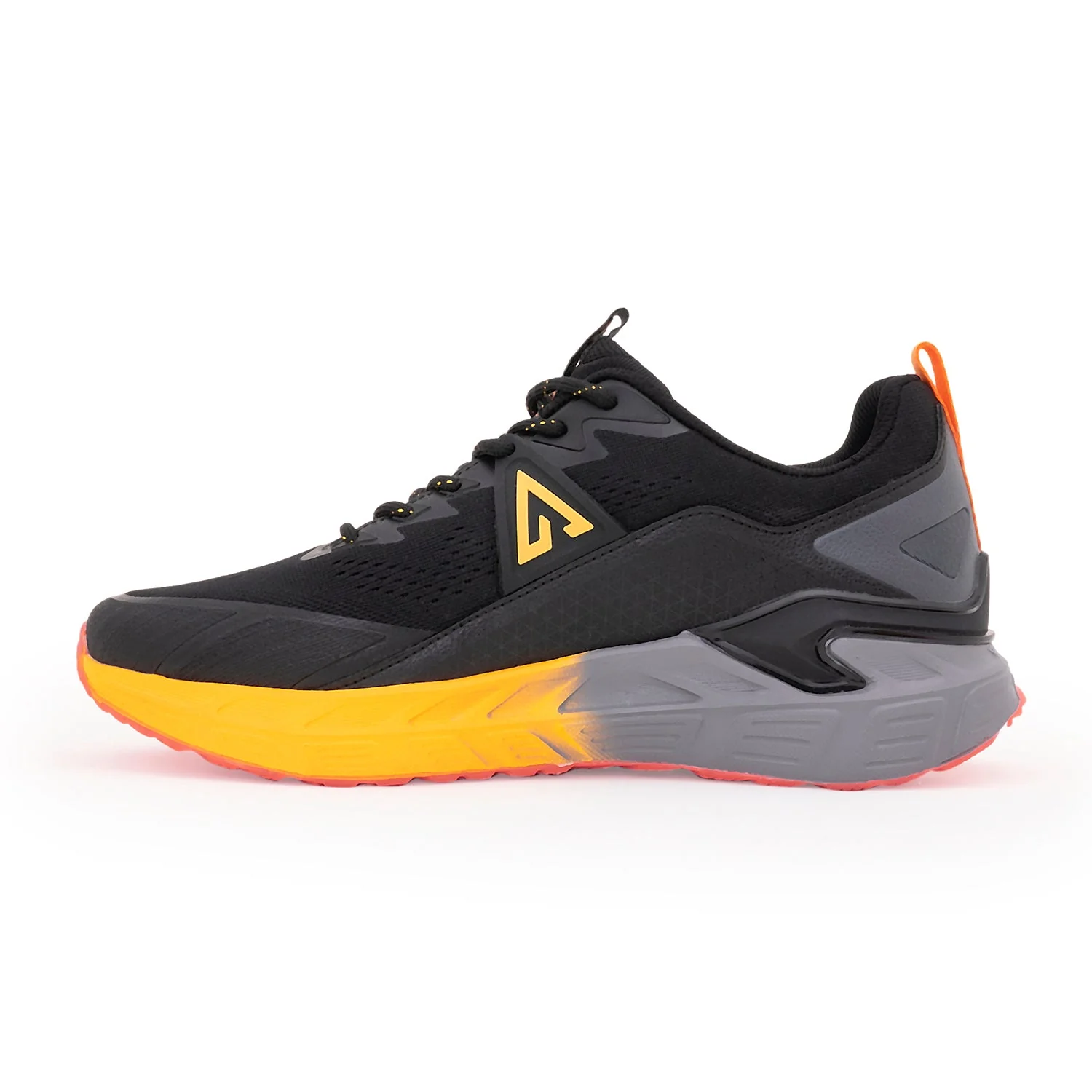 Ozark Black and Yellow Trail Running Shoes for Men | Low-Cut Outdoor - Image 3