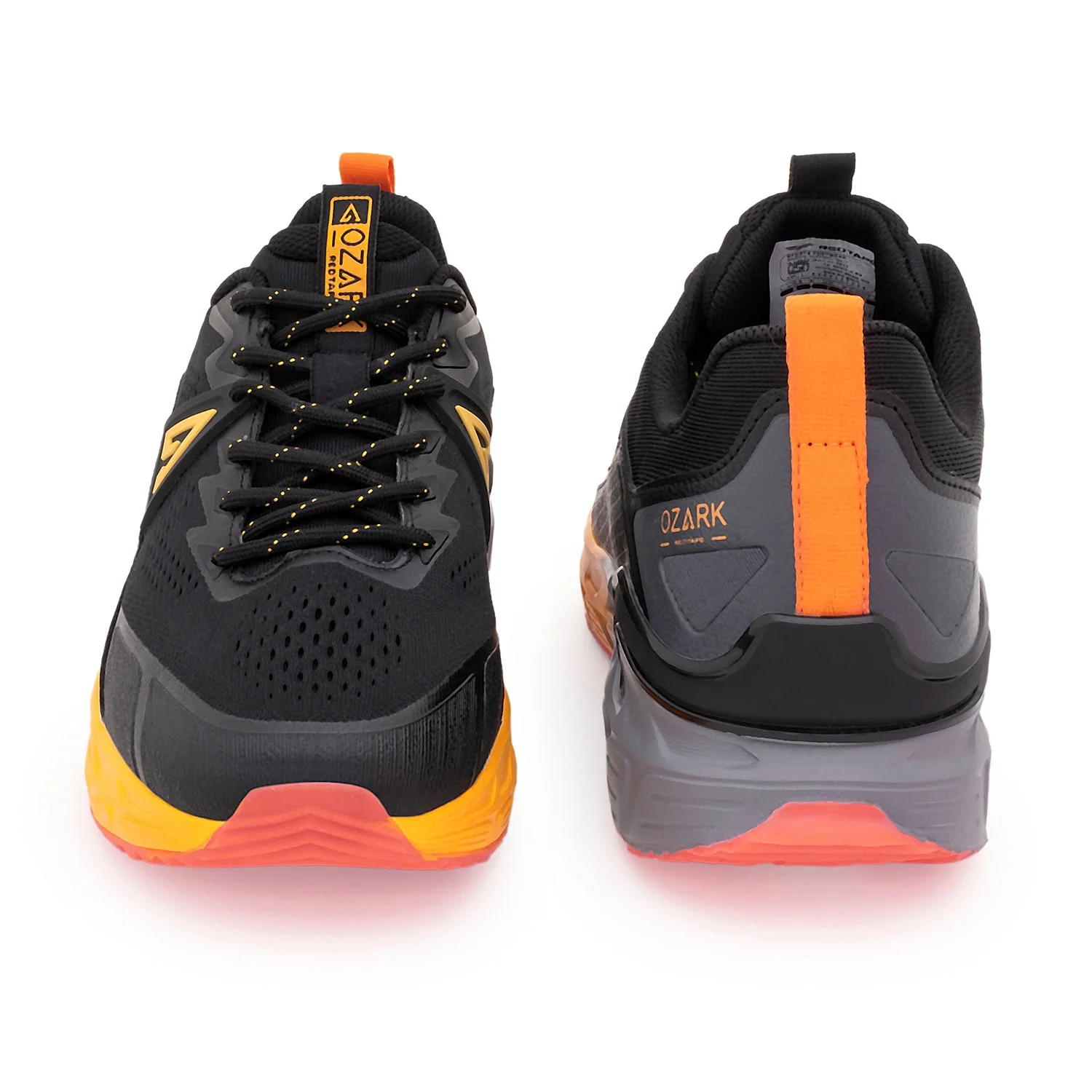 Ozark Black and Yellow Trail Running Shoes for Men | Low-Cut Outdoor - Image 4