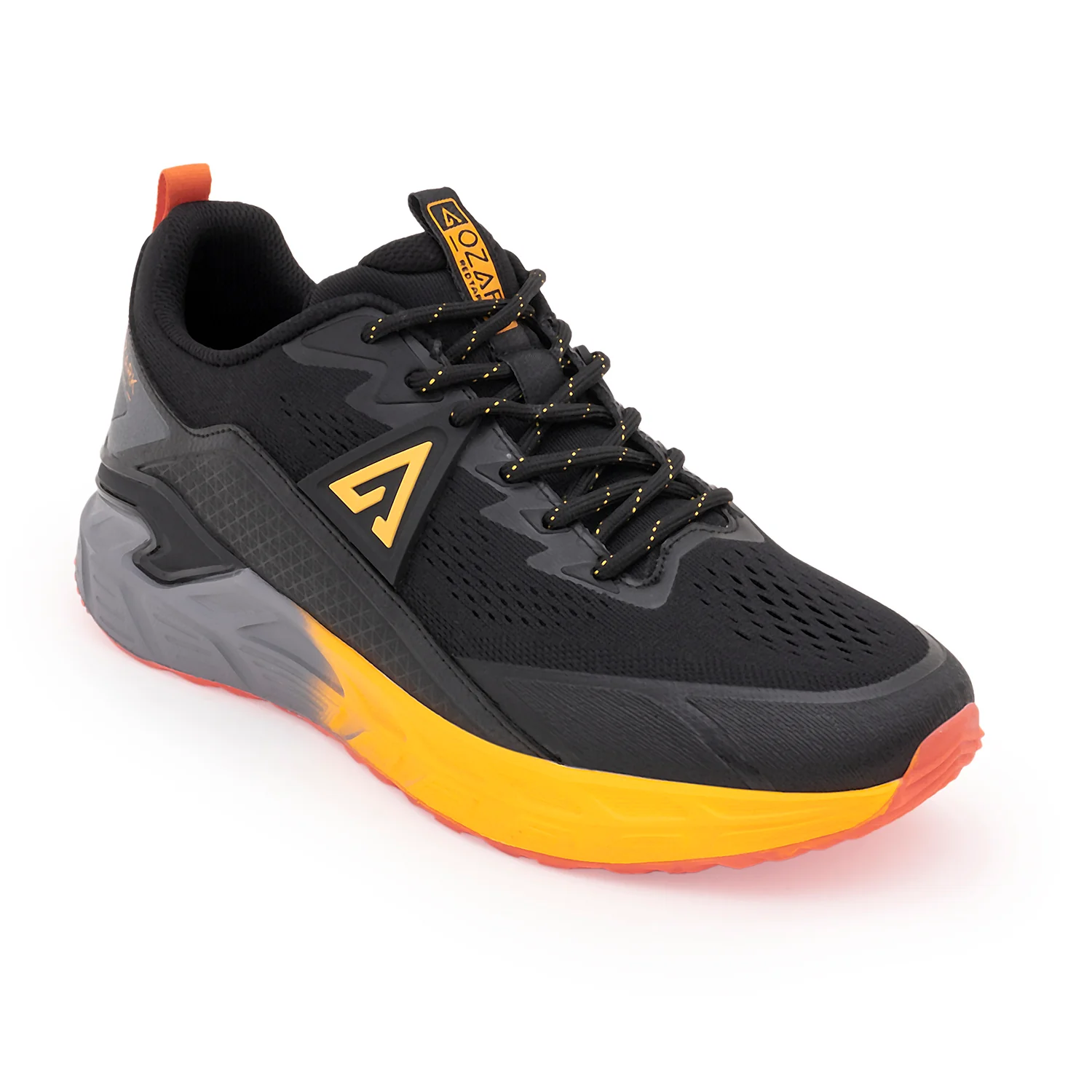 Ozark Black and Yellow Trail Running Shoes for Men | Low-Cut Outdoor - Image 6