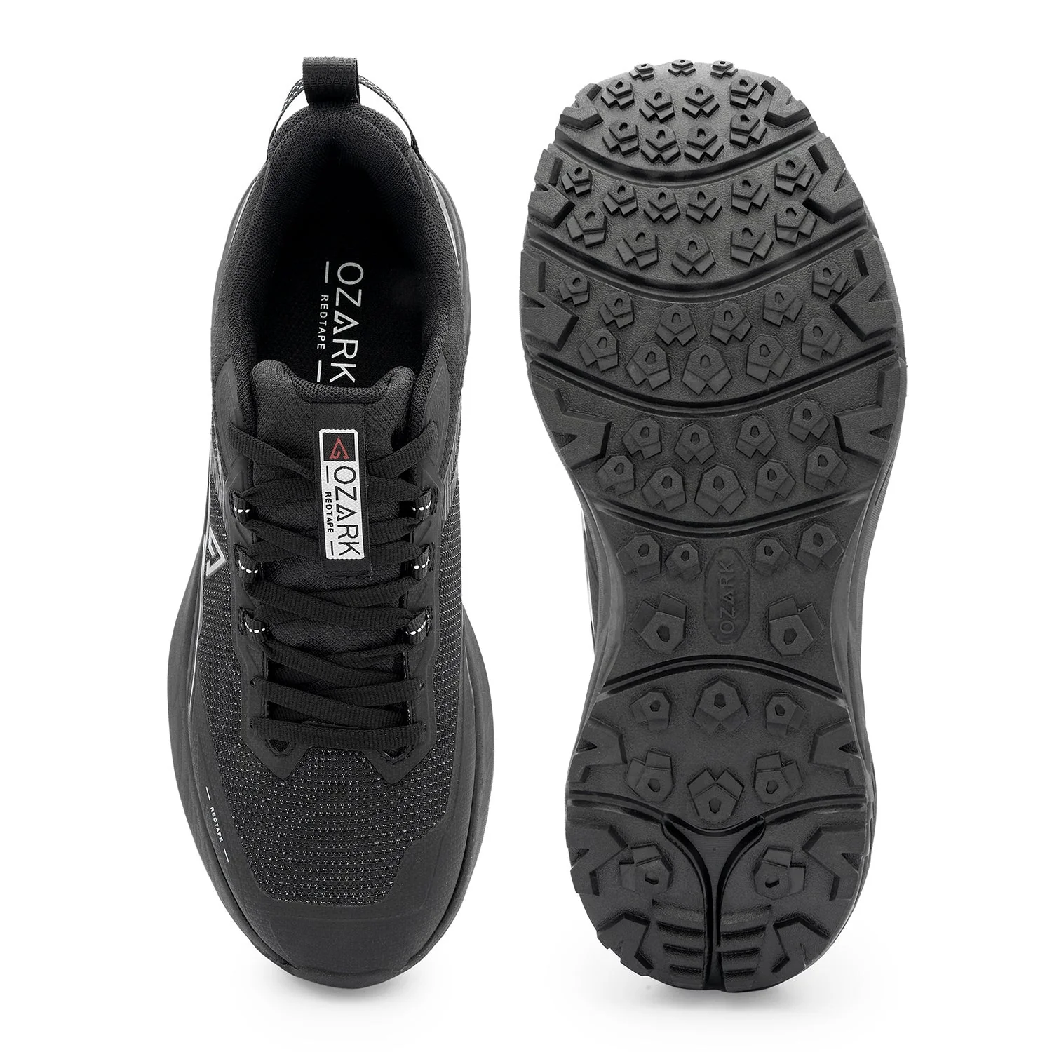 Ozark Black Hiking Shoes for Men | Low-Cut Outdoor - Image 5