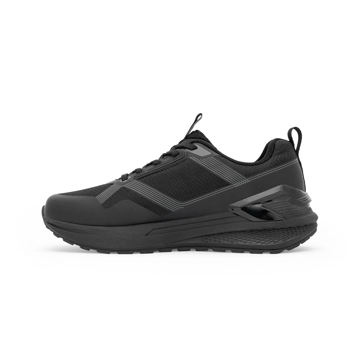 Ozark  Black Trail Running Shoes for Men | Low-Cut Outdoor - Image 3