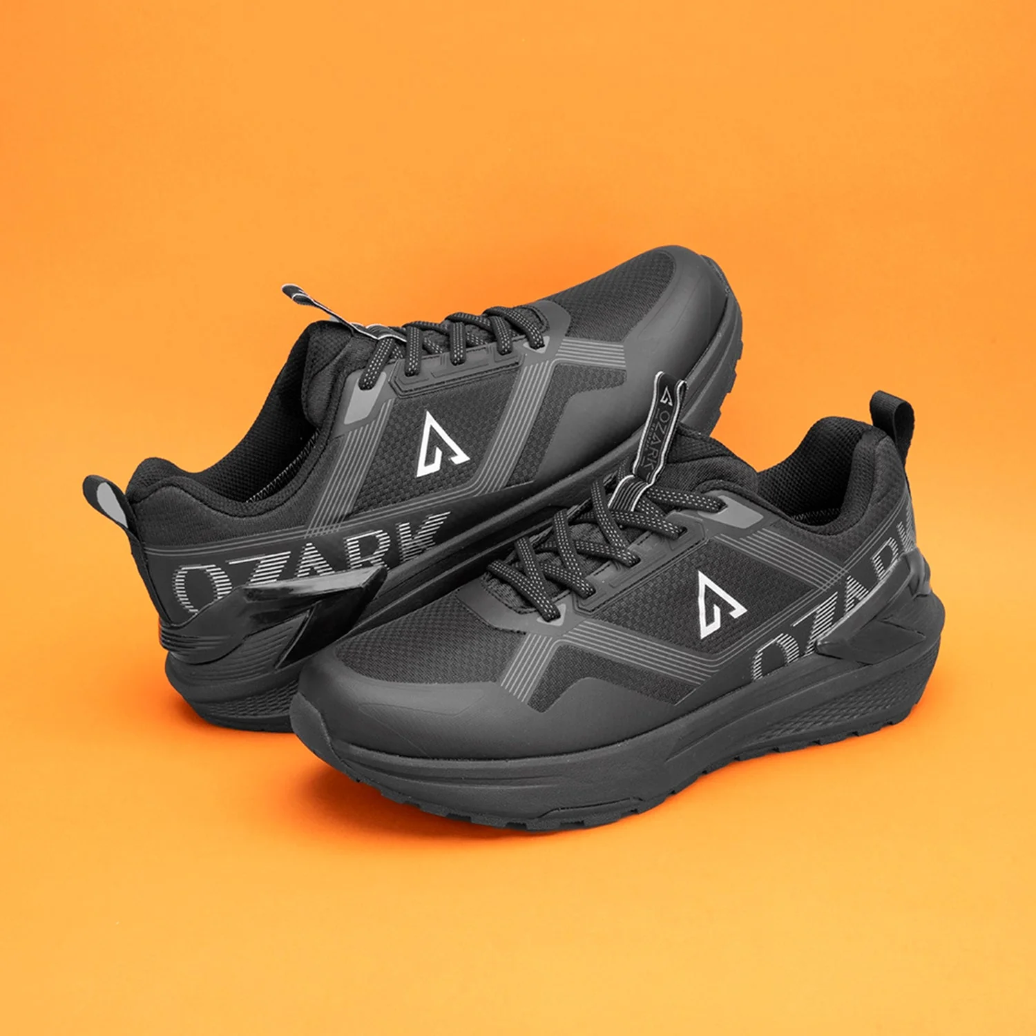 Ozark  Black Trail Running Shoes for Men | Low-Cut Outdoor - Image 6