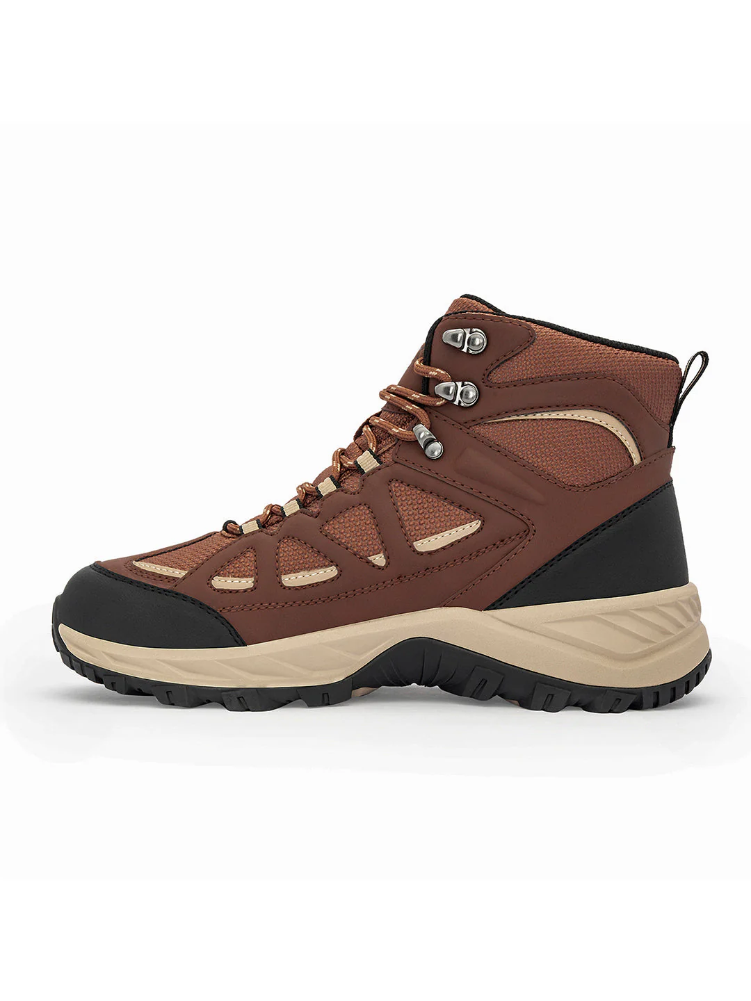 Brown Trekking Shoes for Men | High-Top Outdoor - Image 3