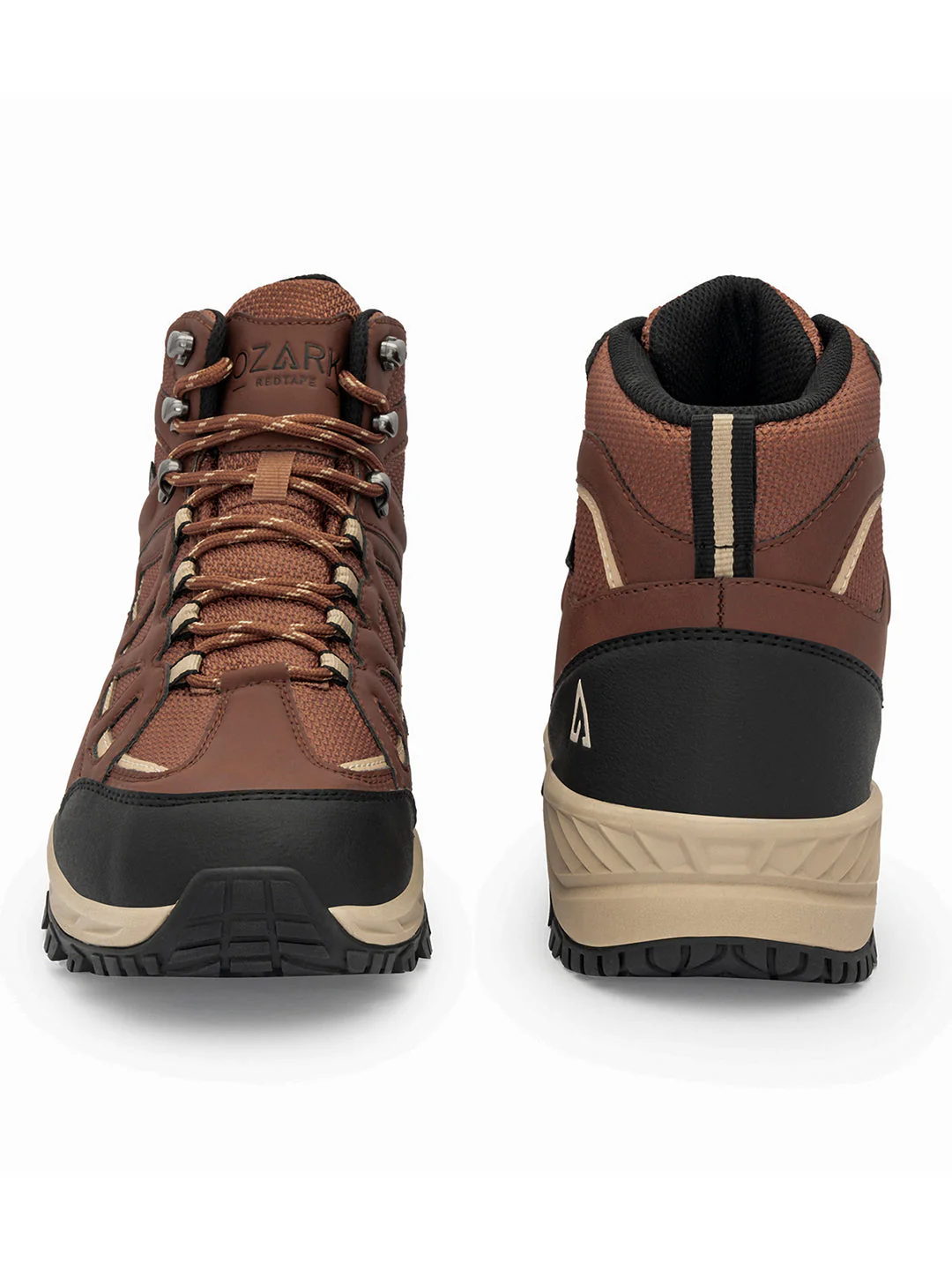 Brown Trekking Shoes for Men | High-Top Outdoor - Image 4