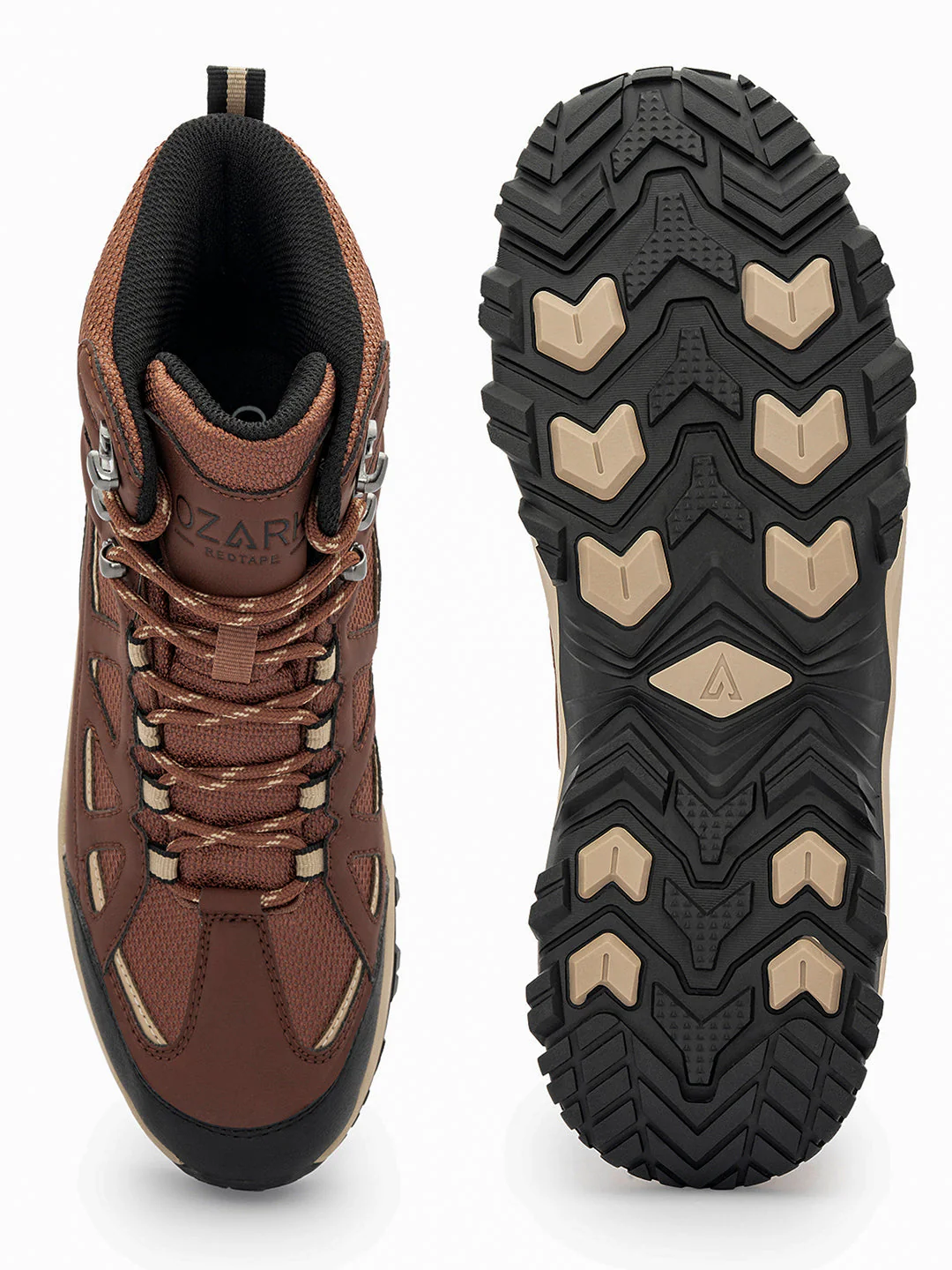 Brown Trekking Shoes for Men | High-Top Outdoor - Image 5