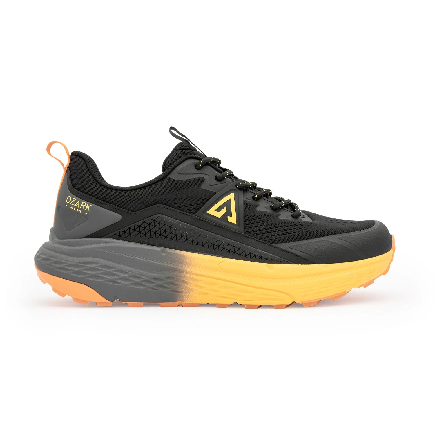 Ozark  Black & Yellow Trail Running Shoes for Men | Low-Cut Outdoor - Image 2