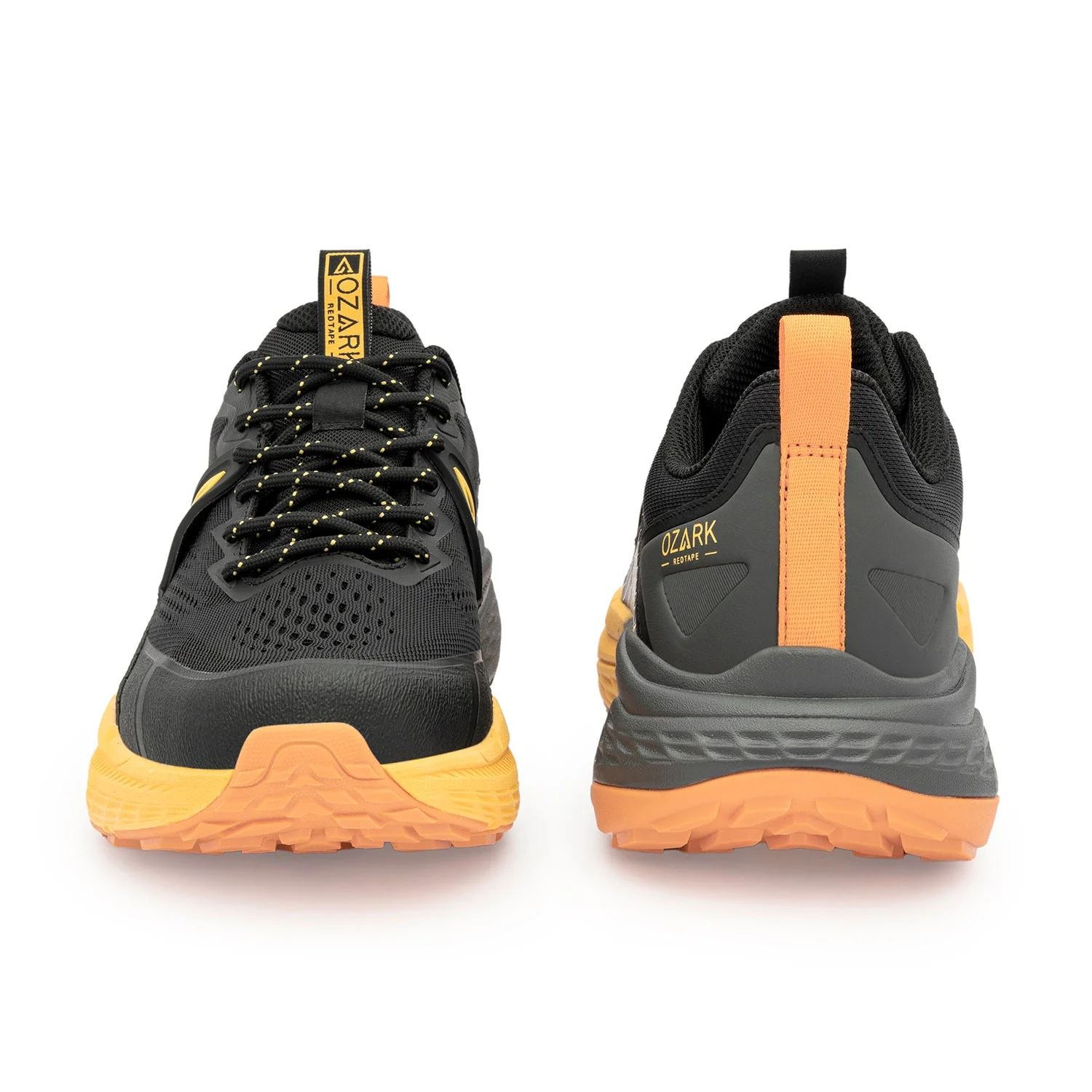 Ozark  Black & Yellow Trail Running Shoes for Men | Low-Cut Outdoor - Image 4