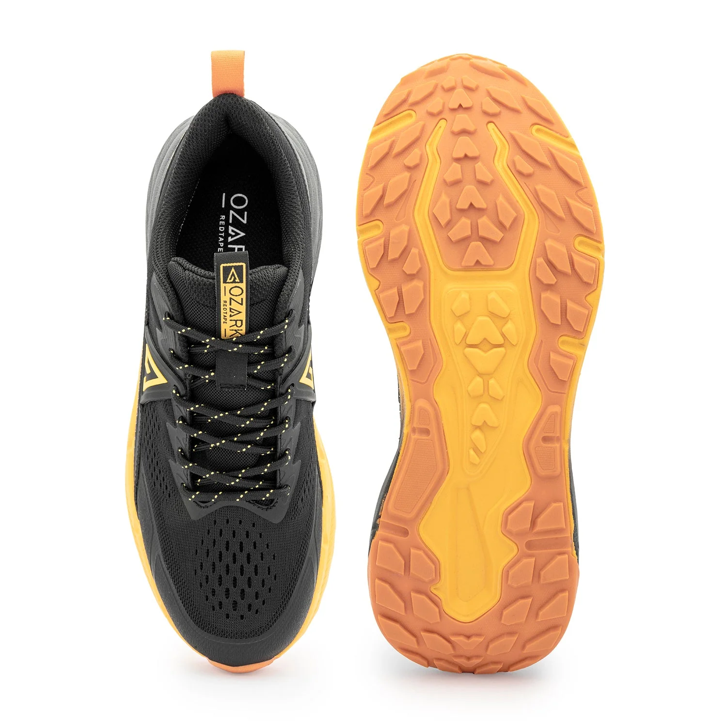 Ozark  Black & Yellow Trail Running Shoes for Men | Low-Cut Outdoor - Image 5