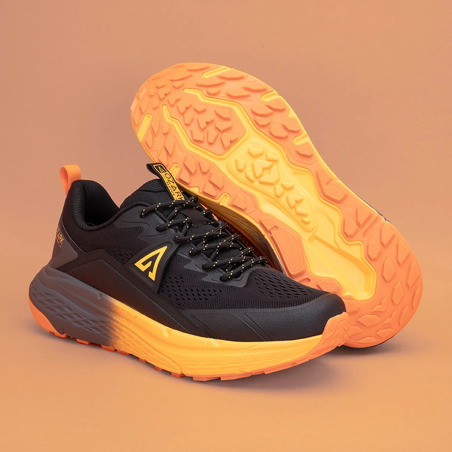 Ozark  Black & Yellow Trail Running Shoes for Men | Low-Cut Outdoor - Image 6
