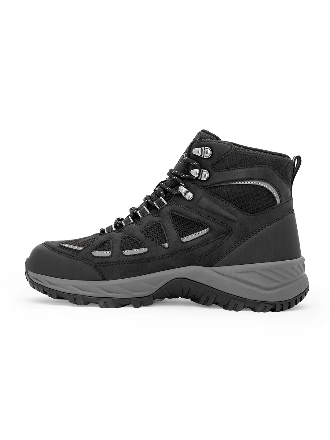 Black Trekking Shoes for Men | High-Top Outdoor - Image 3