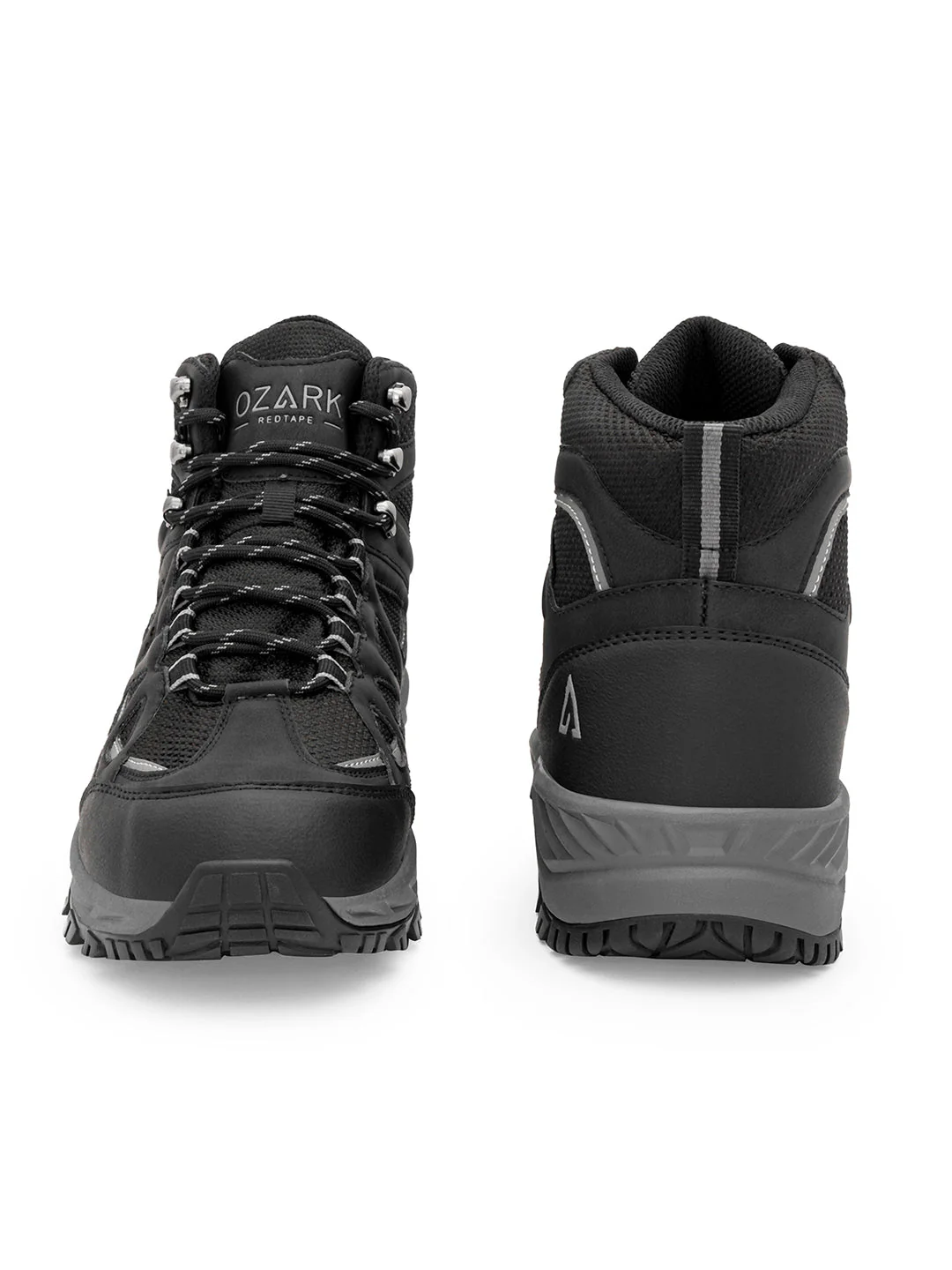 Black Trekking Shoes for Men | High-Top Outdoor - Image 4