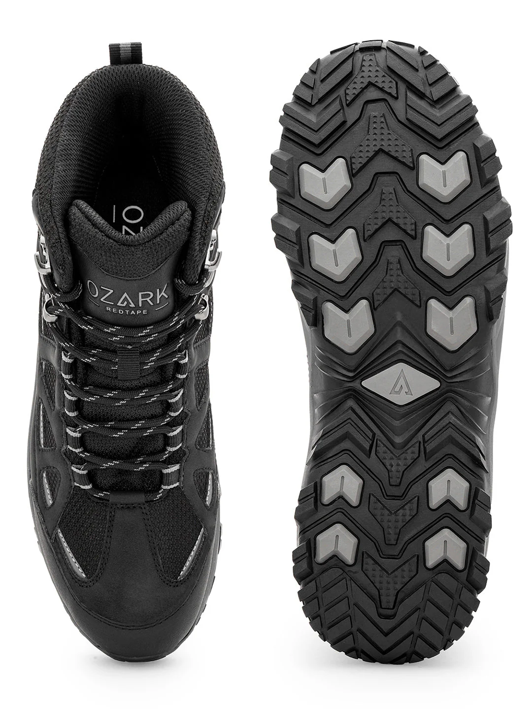 Black Trekking Shoes for Men | High-Top Outdoor - Image 5