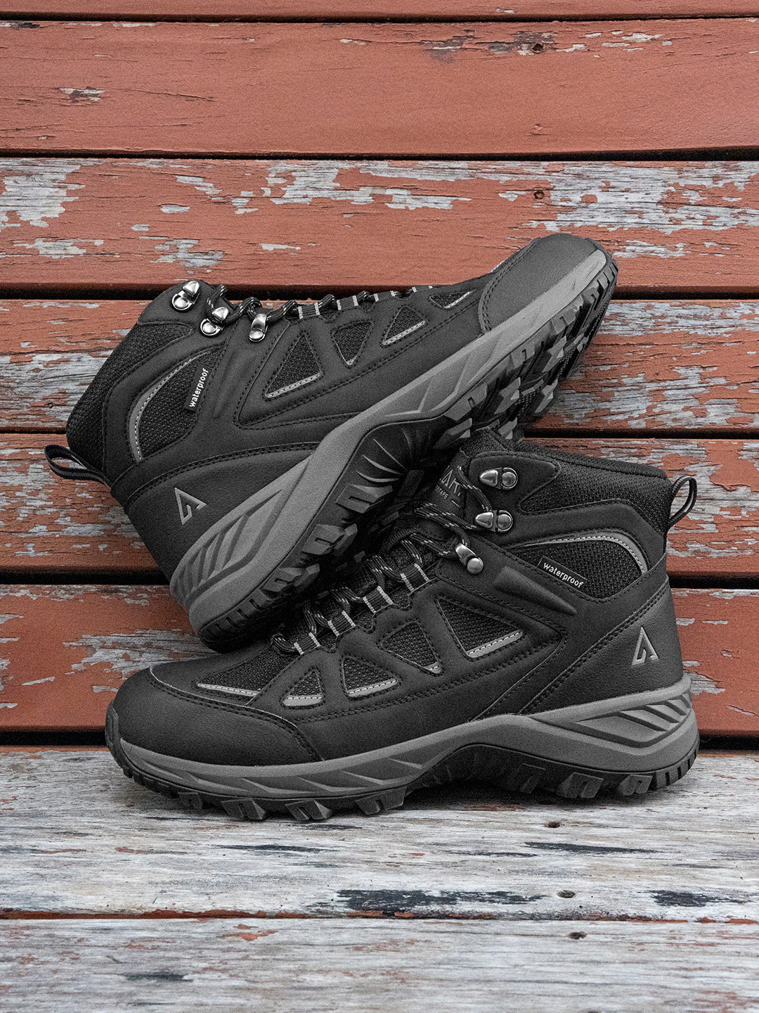 Black Trekking Shoes for Men | High-Top Outdoor - Image 6