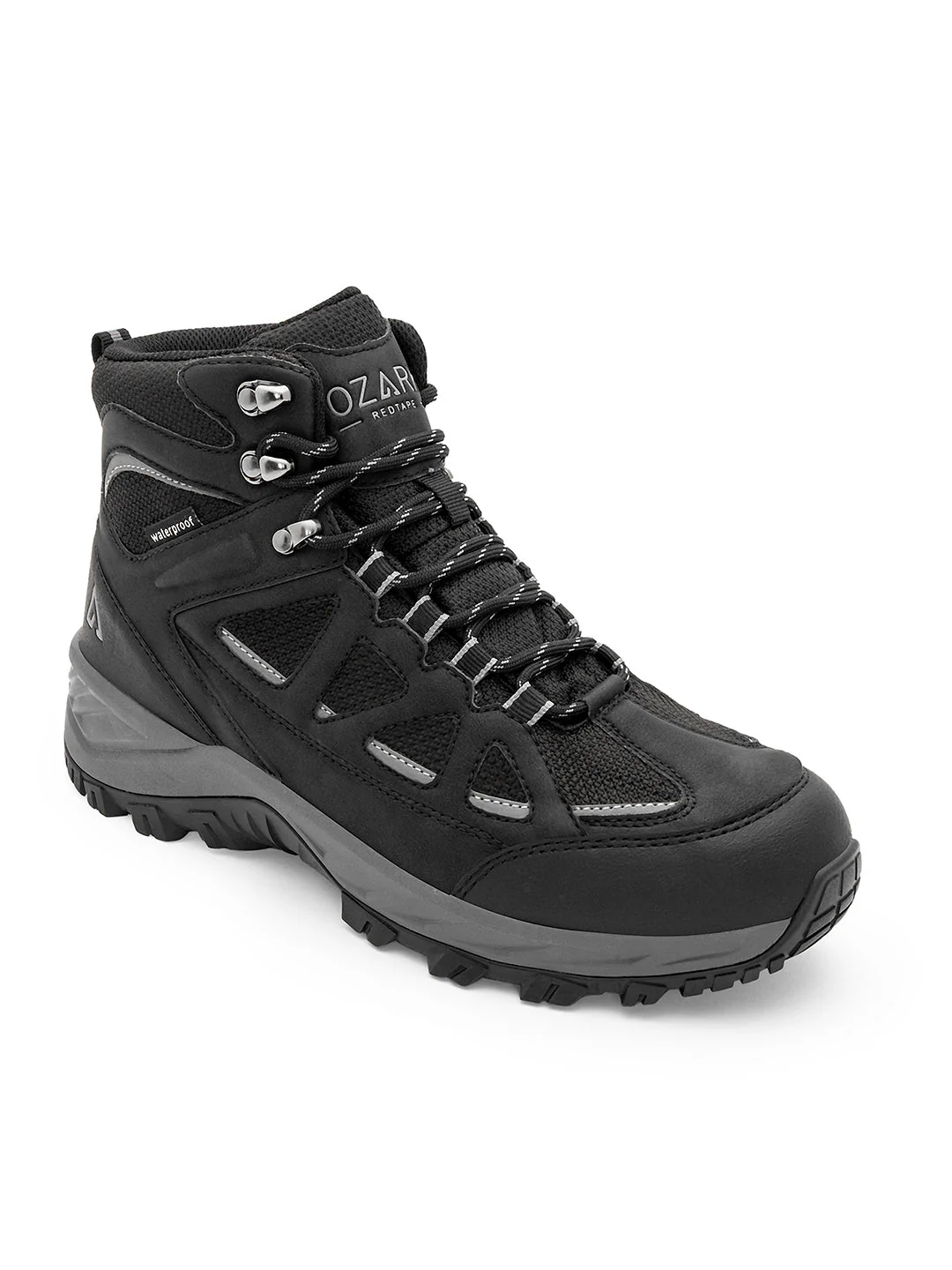 Black Trekking Shoes for Men | High-Top Outdoor - Image 7