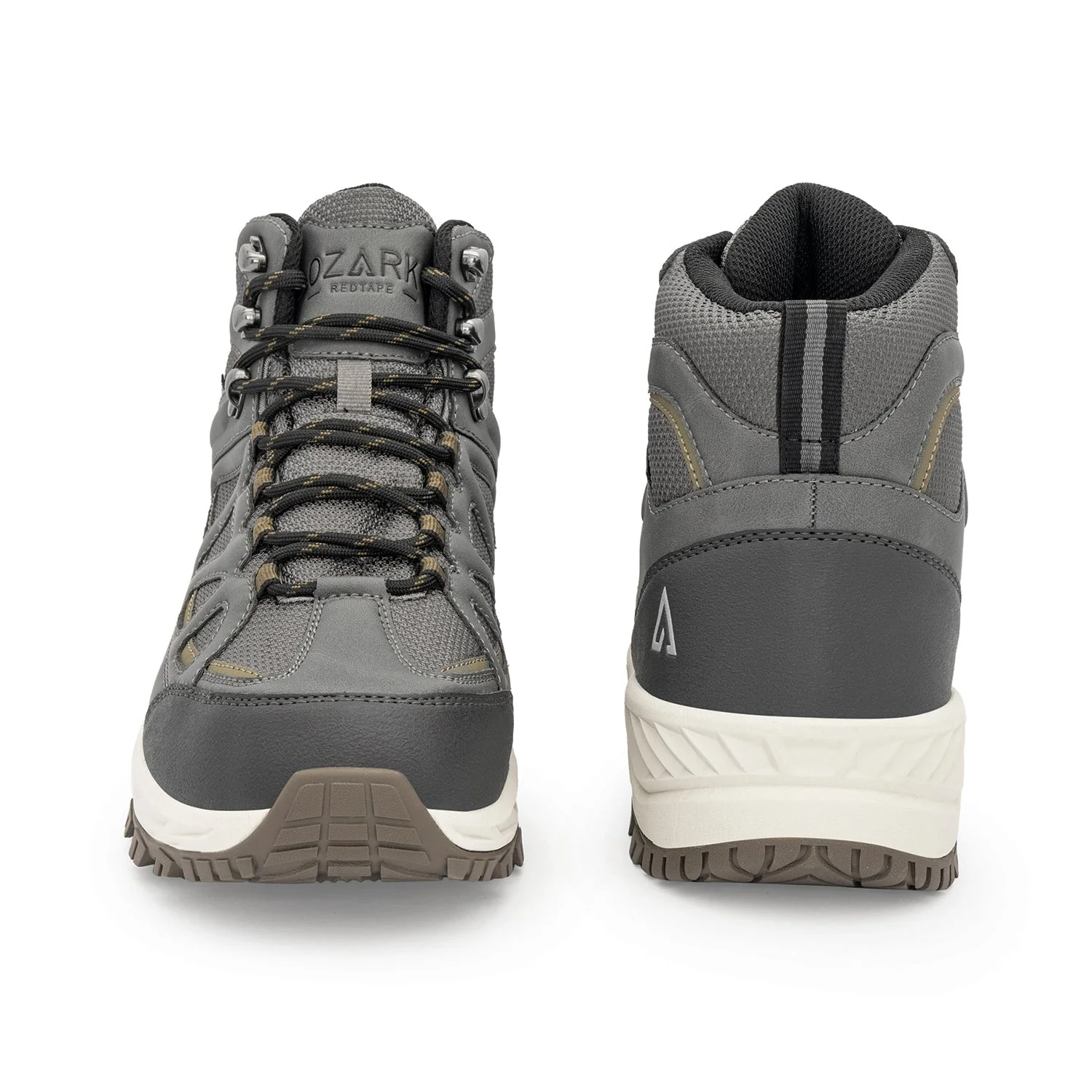 Dark Grey Trekking Shoes for Men | High-Top Outdoor - Image 4