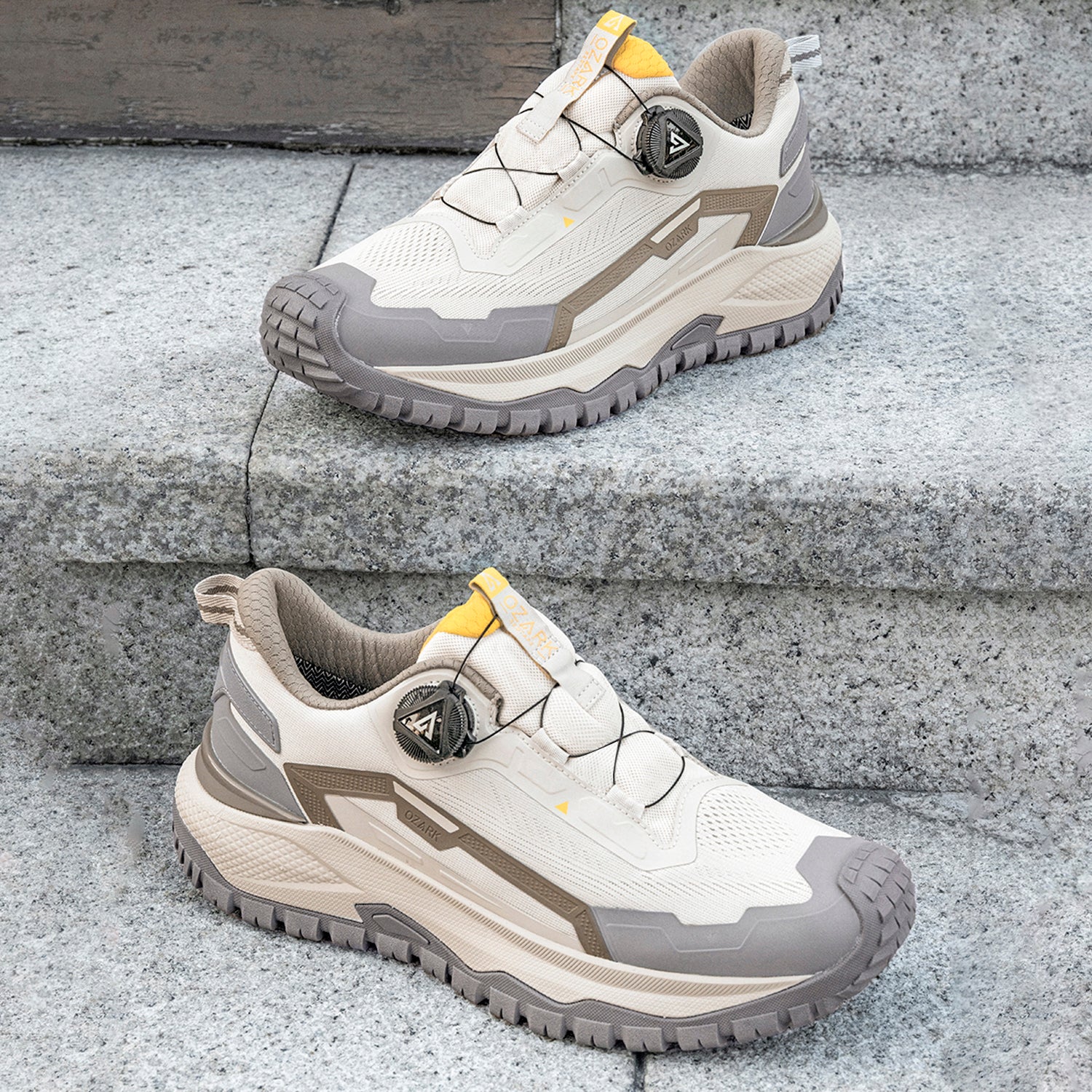 Off White Hiking Shoes for Men | Low-Cut Outdoor - Image 6