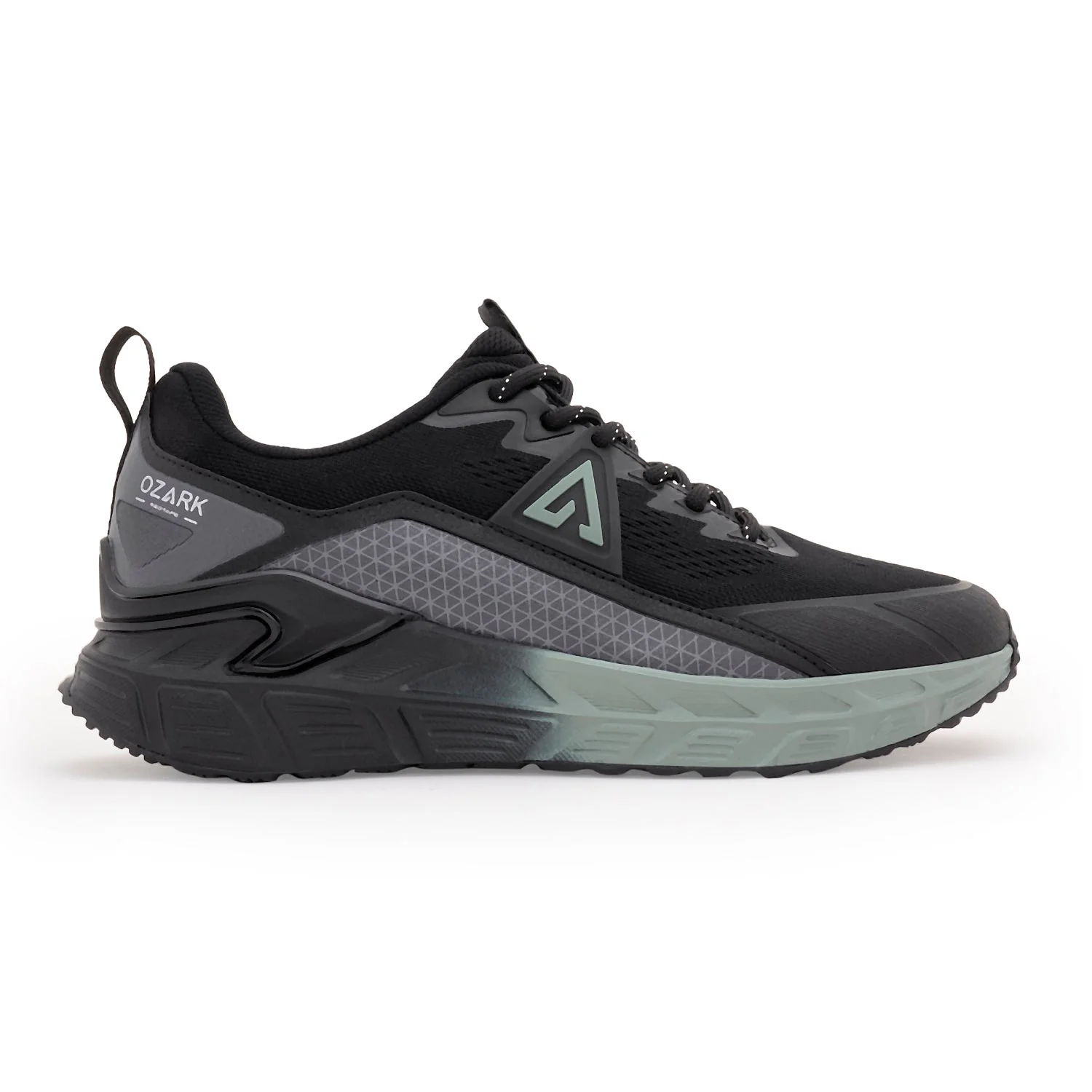 Trail Running Shoes for Men in Green & Black | Low-Cut Outdoor - Image 2
