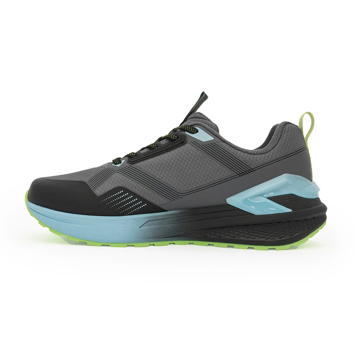 Black and Blue Trail Running Shoes for Men | Low-Cut Outdoor - Image 3