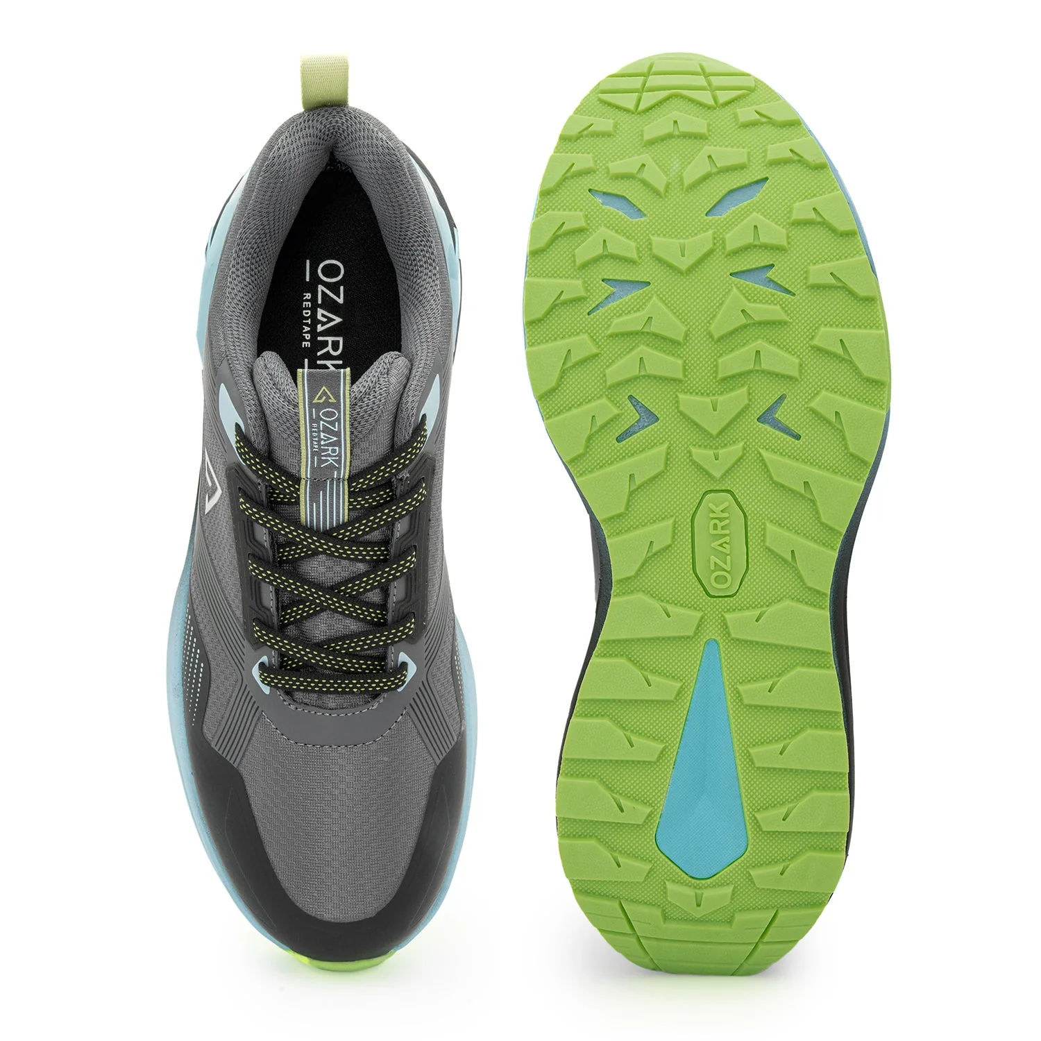Black and Blue Trail Running Shoes for Men | Low-Cut Outdoor - Image 5