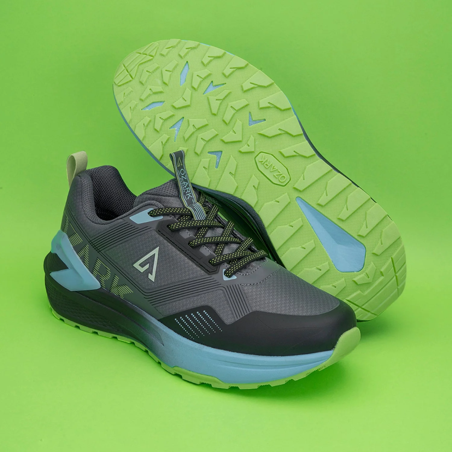Black and Blue Trail Running Shoes for Men | Low-Cut Outdoor - Image 6