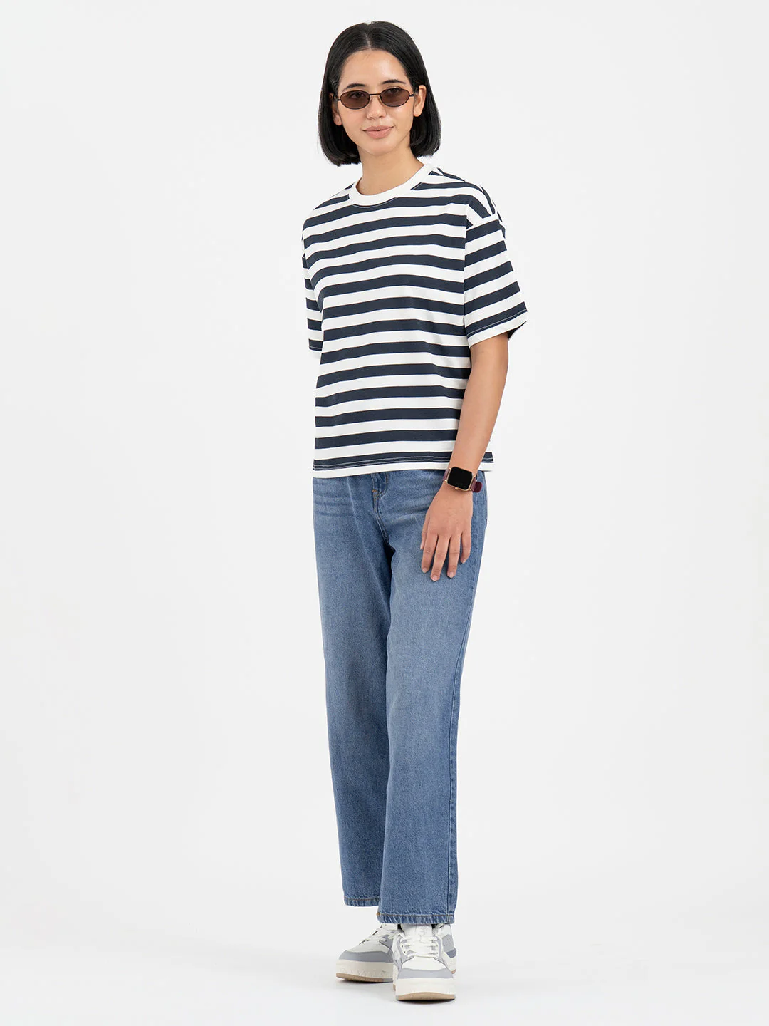 Pastel Blue T-Shirt for Women - Image 5