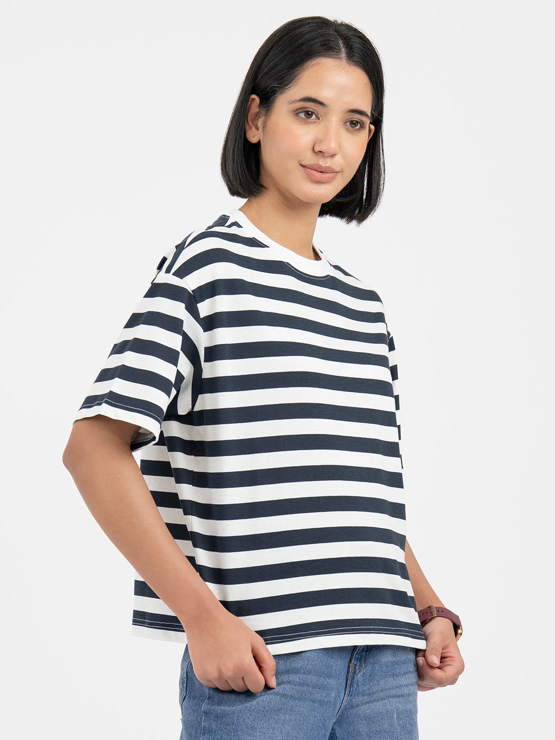 Pastel Blue T-Shirt for Women - Image 6