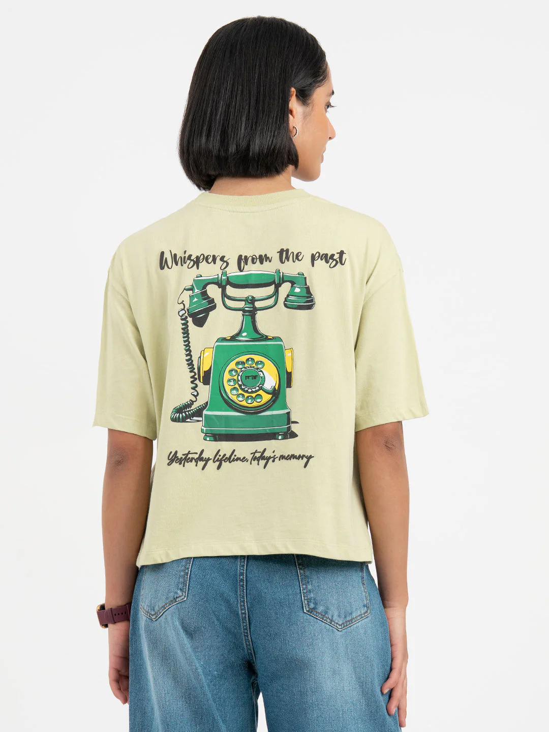 Pastel Green T-Shirt for Women - Image 3
