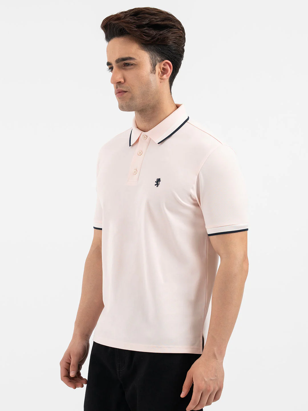 Red Tape Pastel Pink Polo T-Shirt for Men - Image 2