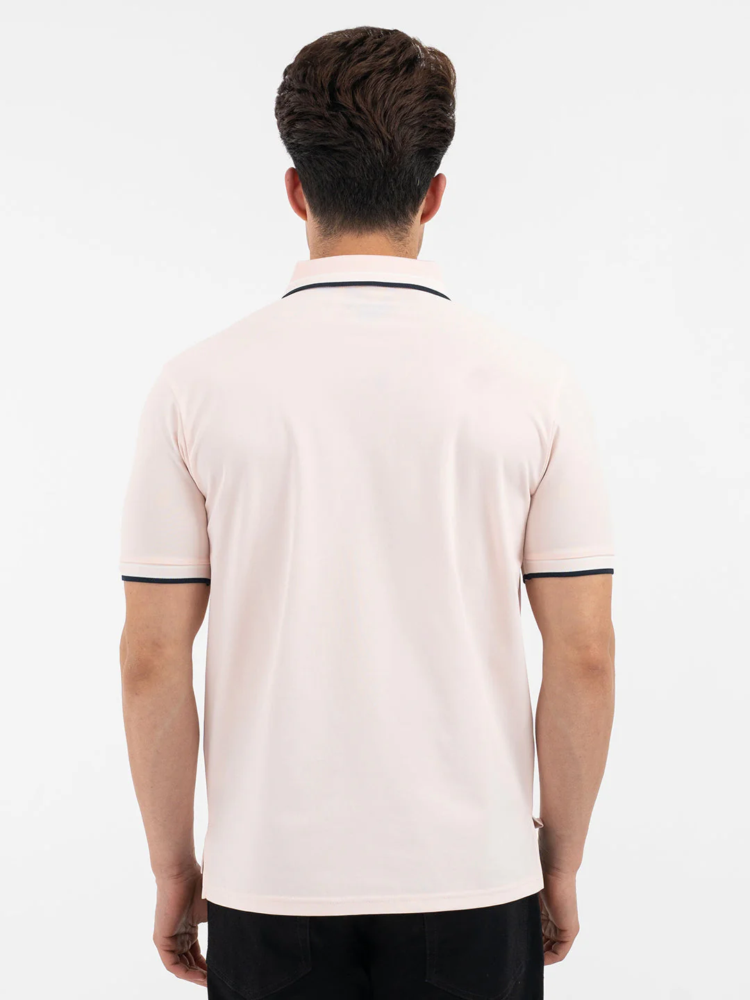 Red Tape Pastel Pink Polo T-Shirt for Men - Image 3