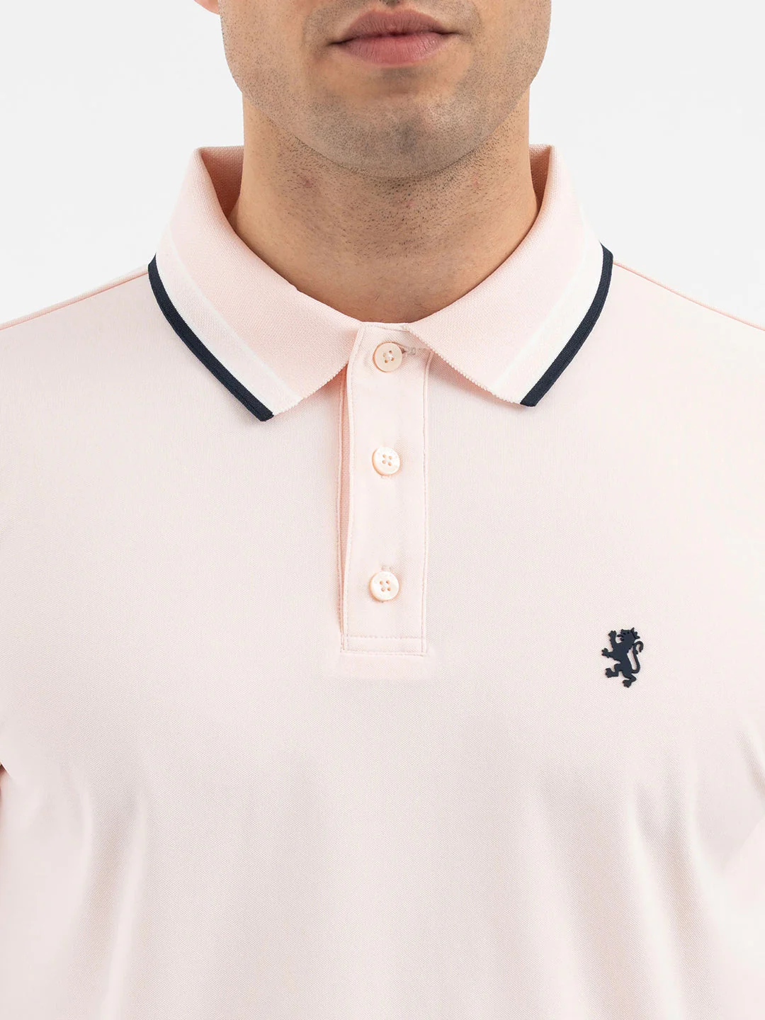 Red Tape Pastel Pink Polo T-Shirt for Men - Image 4