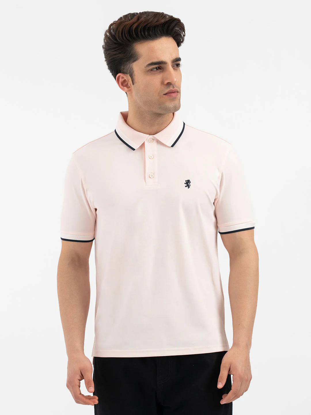 Red Tape Pastel Pink Polo T-Shirt for Men - Image 7