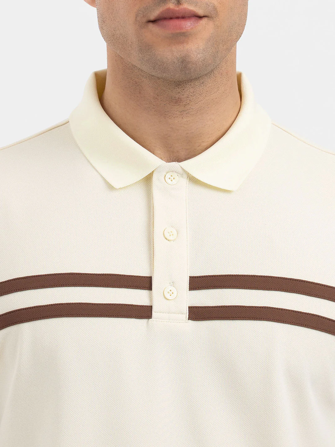Red Tape Pastel Yellow Polo T-Shirt for Men - Image 4