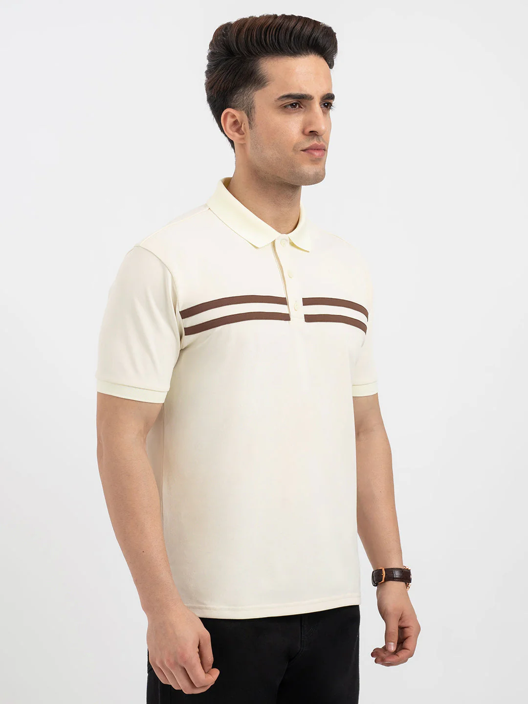 Red Tape Pastel Yellow Polo T-Shirt for Men - Image 6