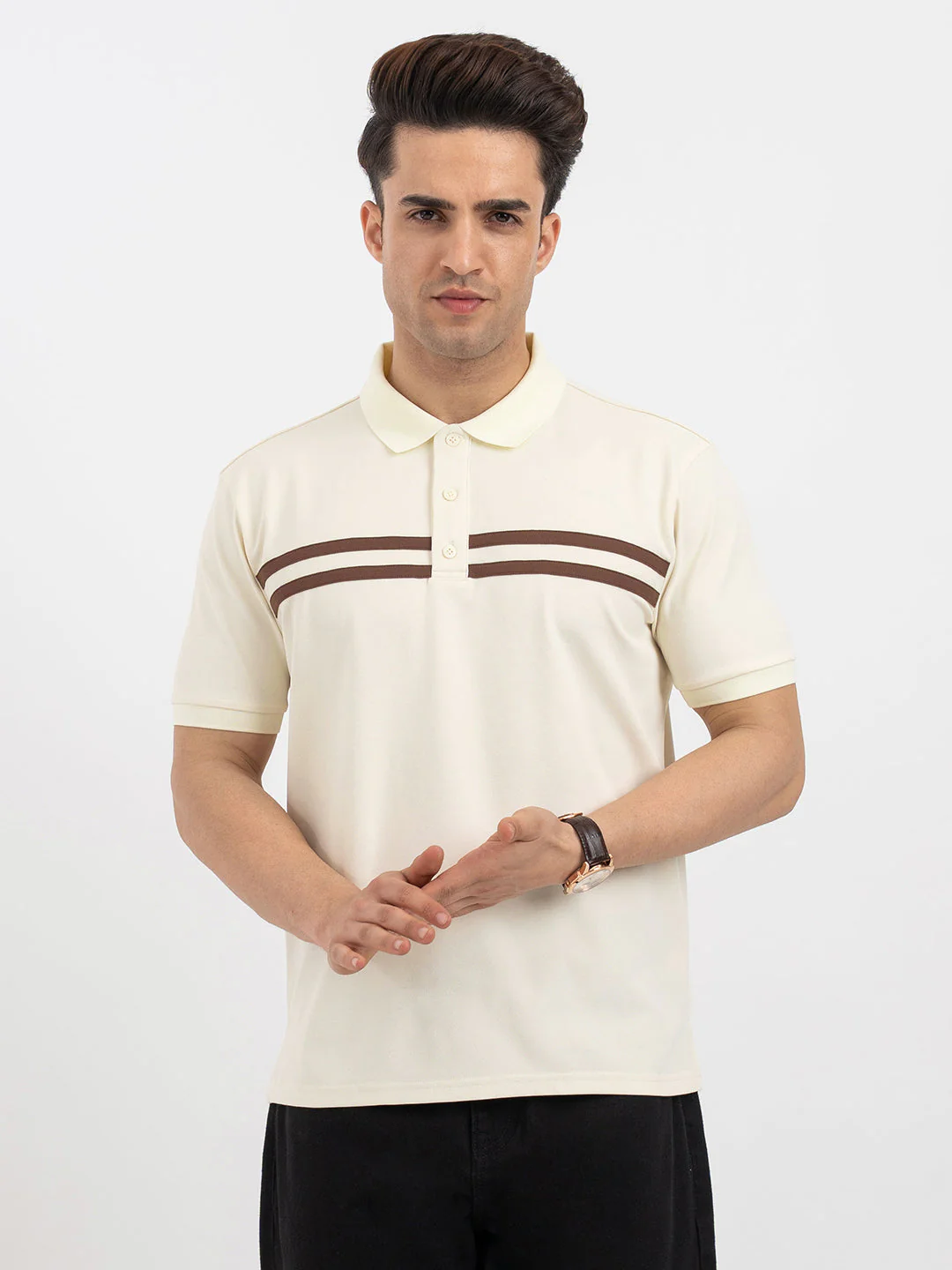 Red Tape Pastel Yellow Polo T-Shirt for Men - Image 7
