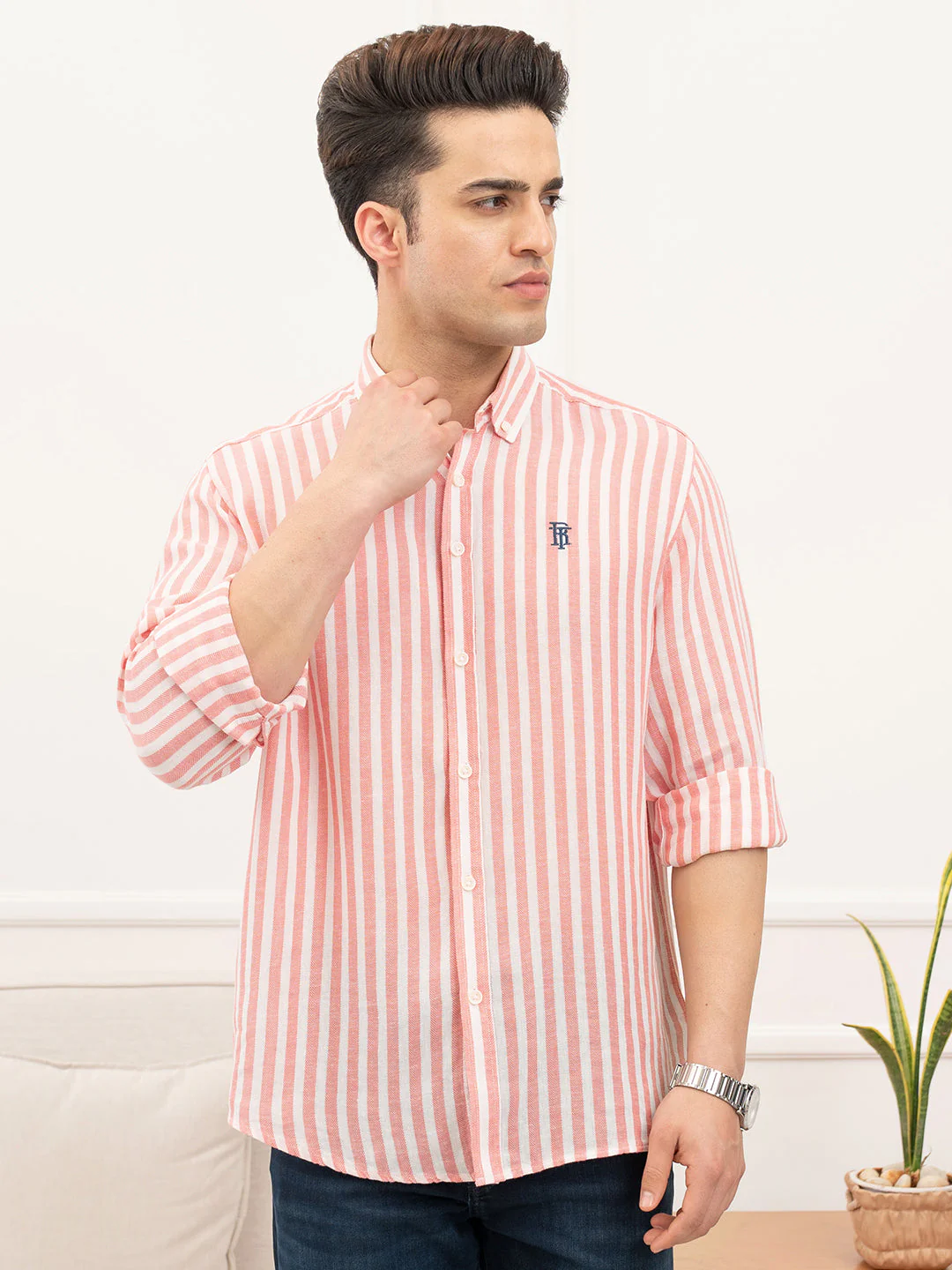 Peach Shirt Mens - Image 2