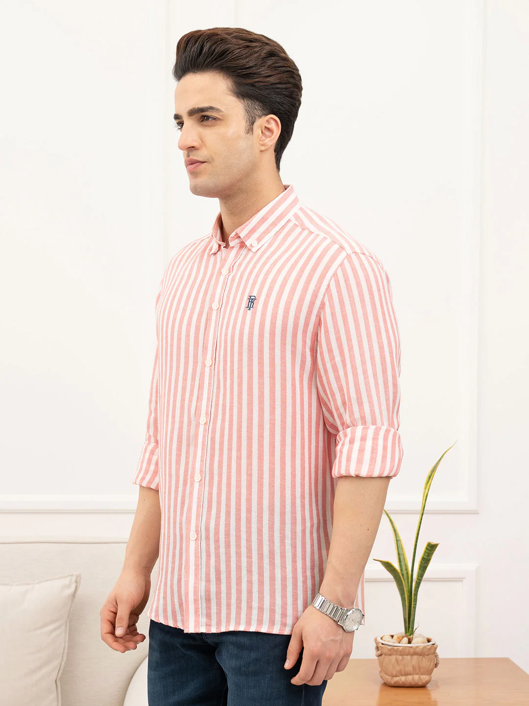 Peach Shirt Mens - Image 3