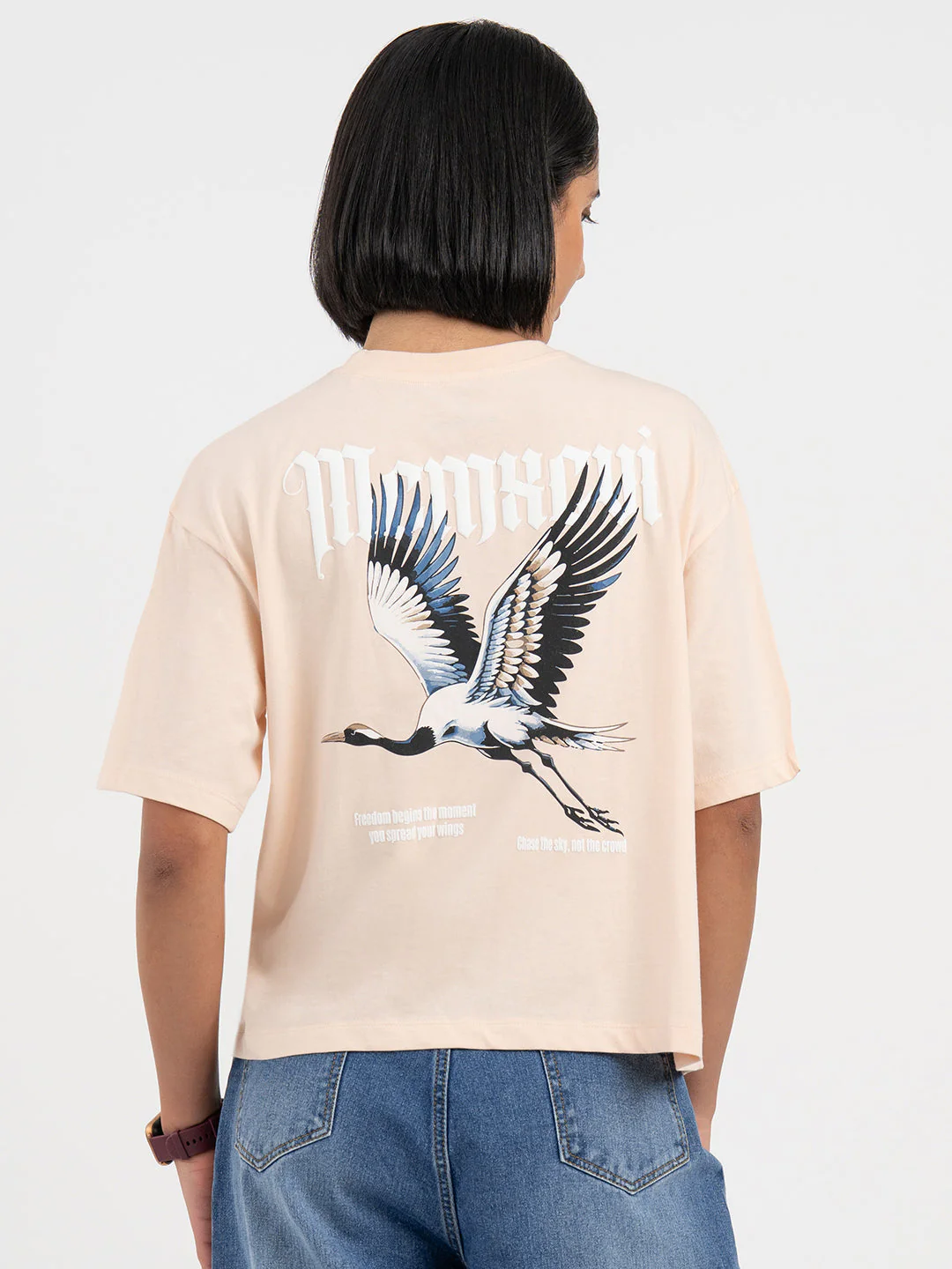 Peach T-Shirt for Women - Image 3